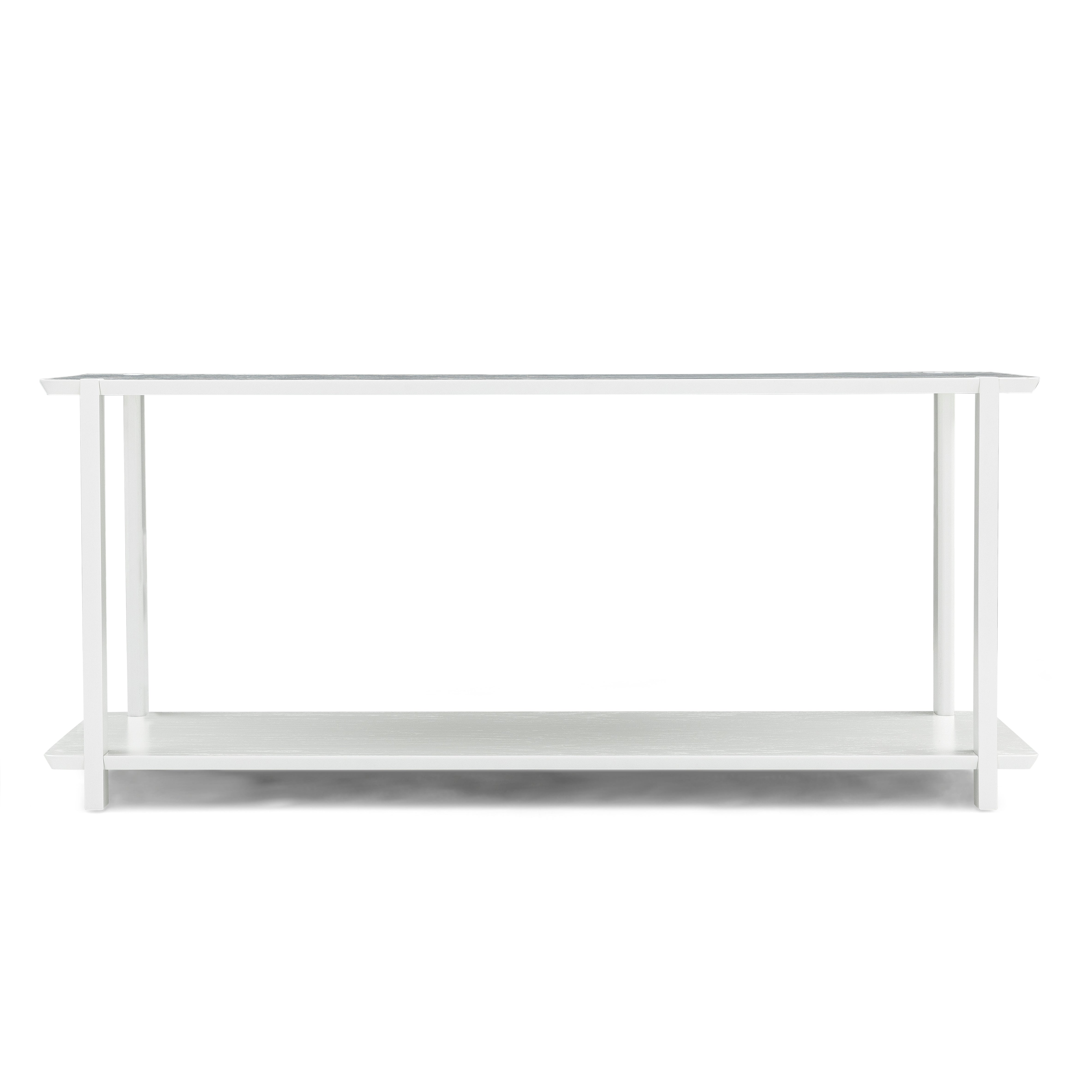CLAN Console Table in White Oak 63"