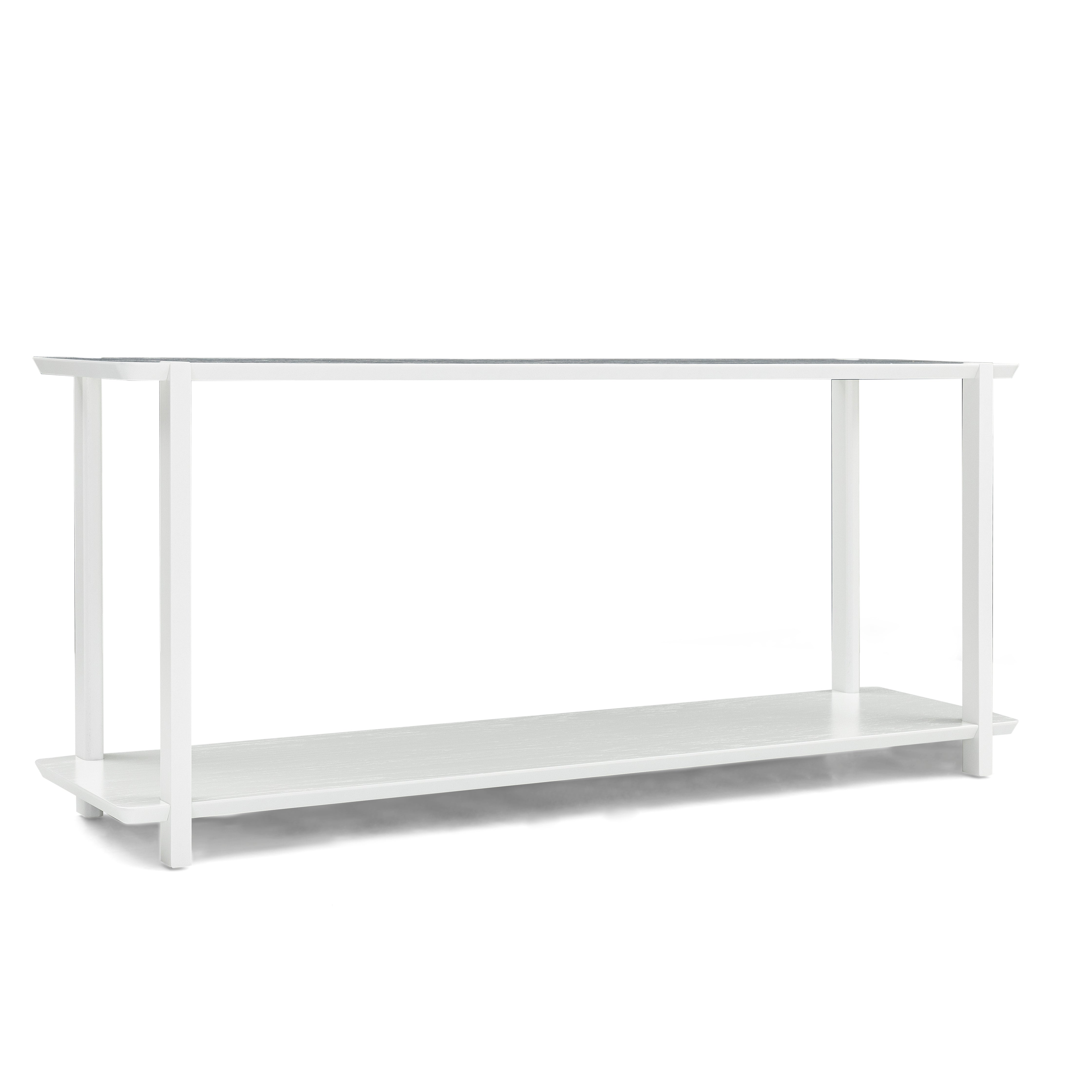 CLAN Console Table in White Oak 63"