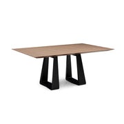 WING Dining Table in Walnut and Black finish 86"