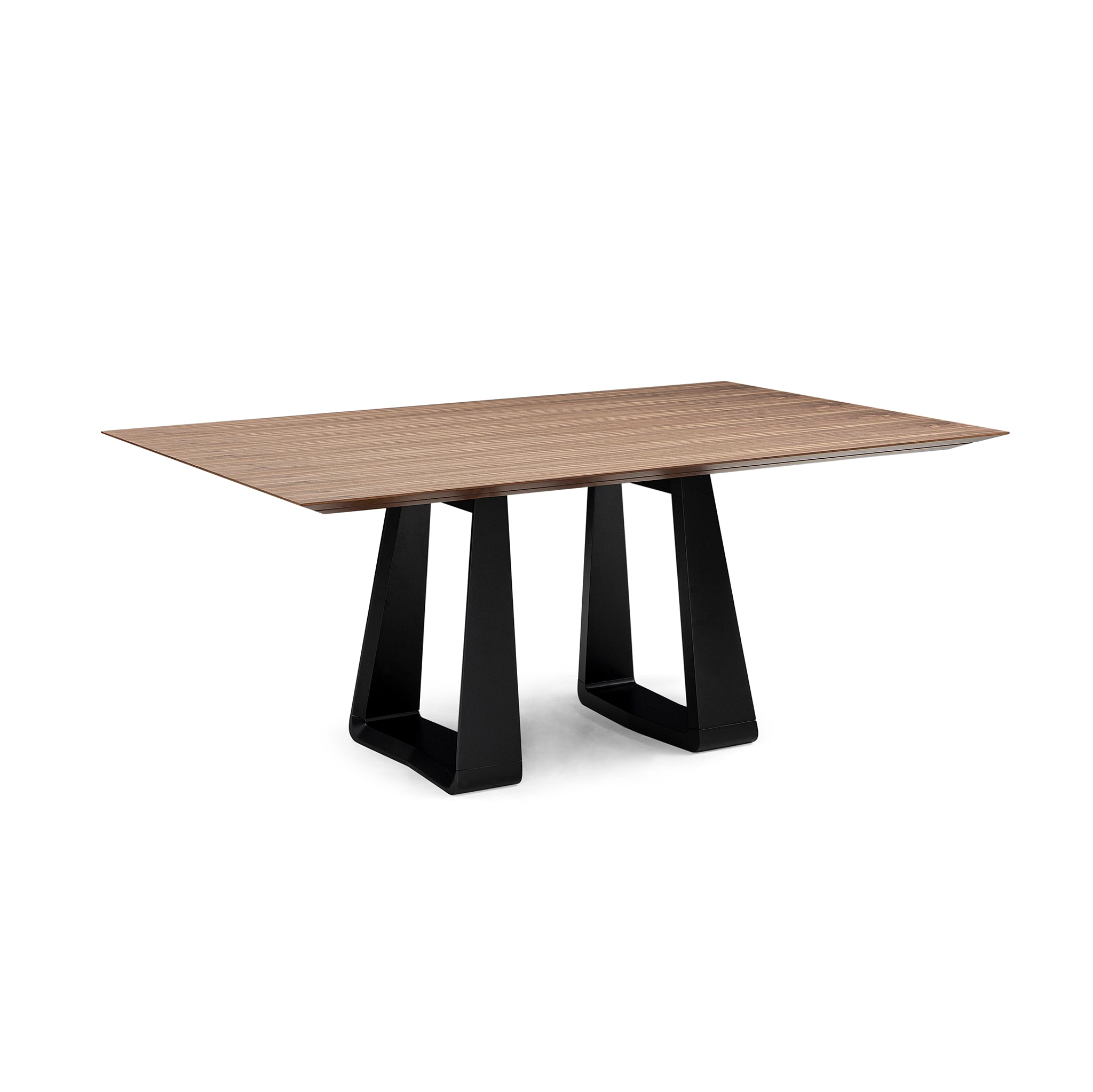 WING Dining Table in Walnut and Black finish 86"