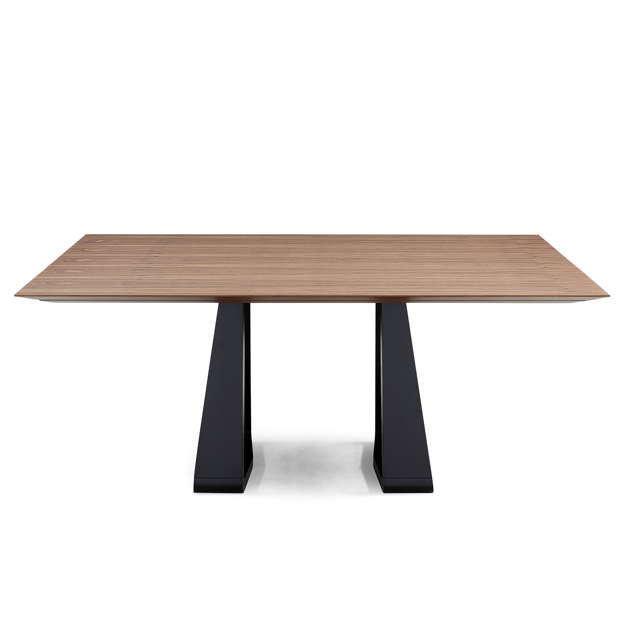 WING Dining Table in Walnut and Black finish 86"