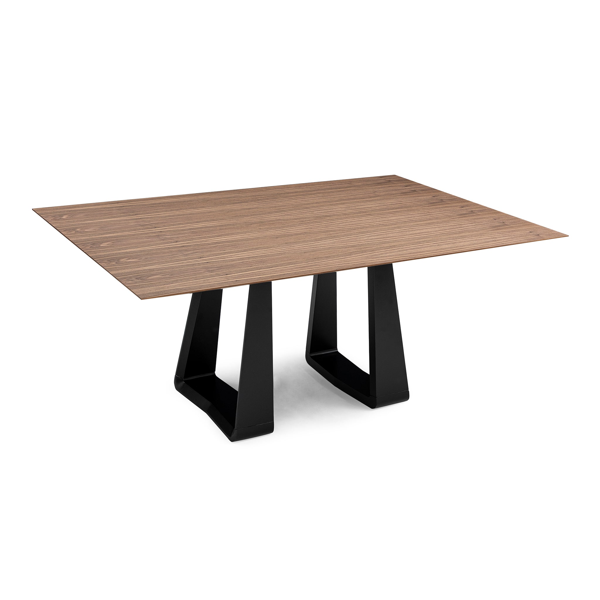 WING Dining Table in Walnut and Black finish 86"