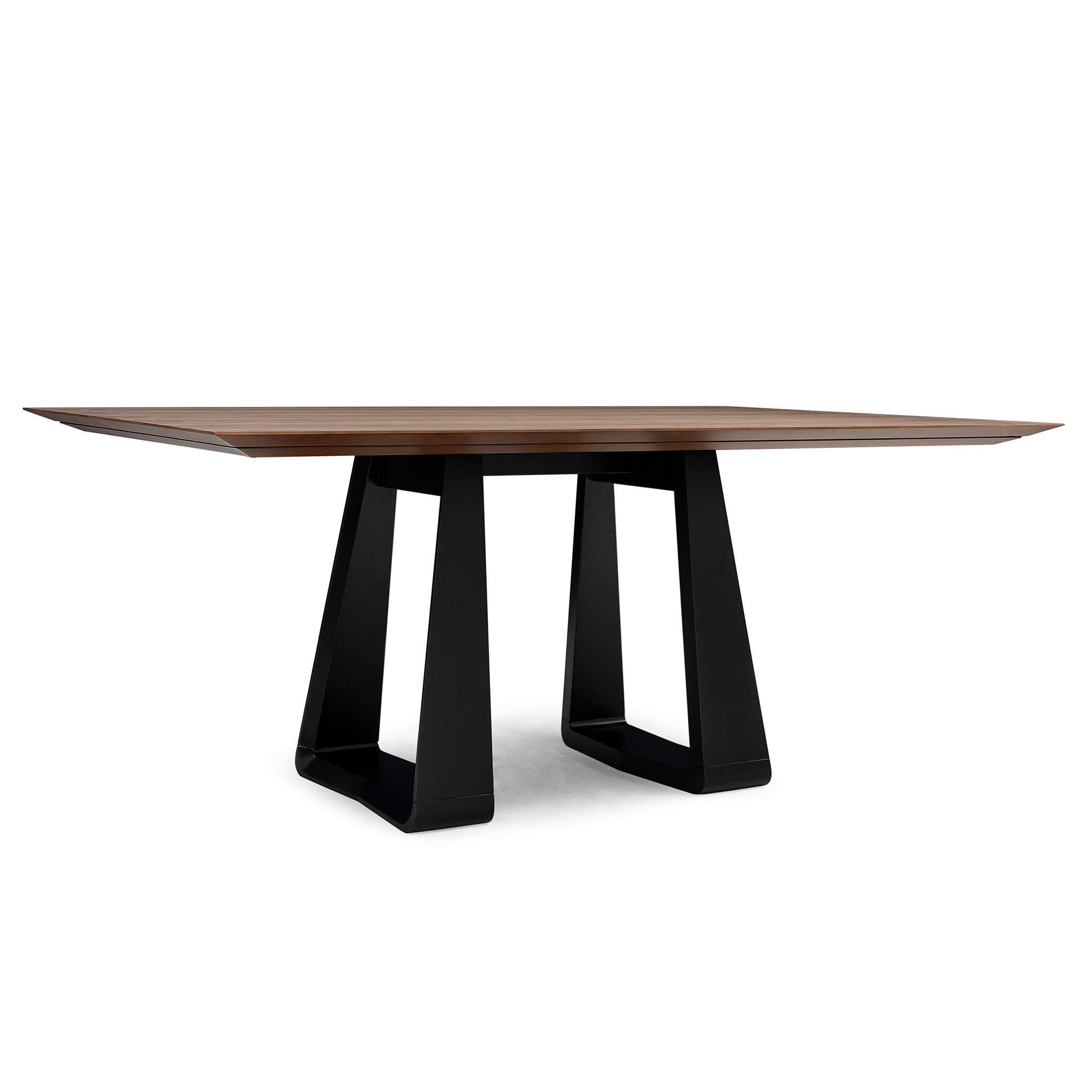 WING Dining Table in Walnut and Black finish 86"
