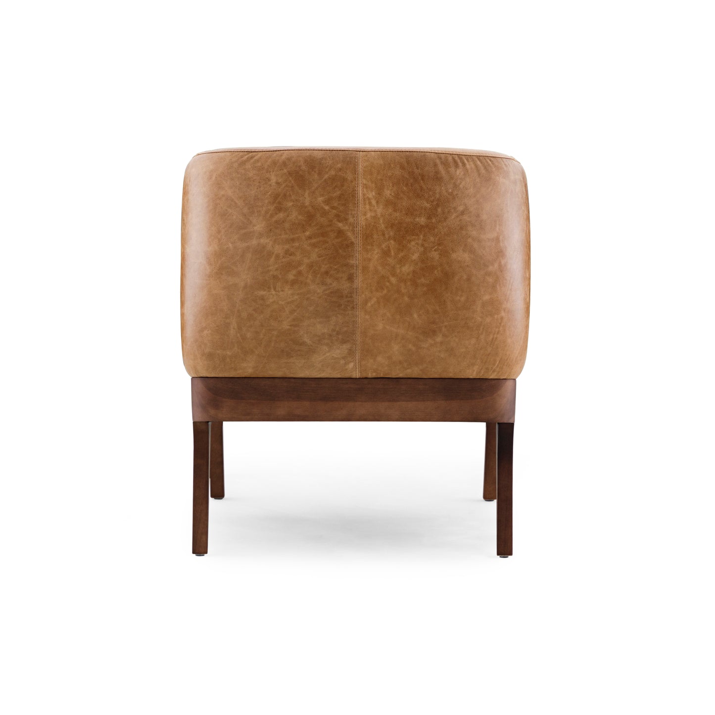 ABRA Armchair in Walnut and Caramel leather