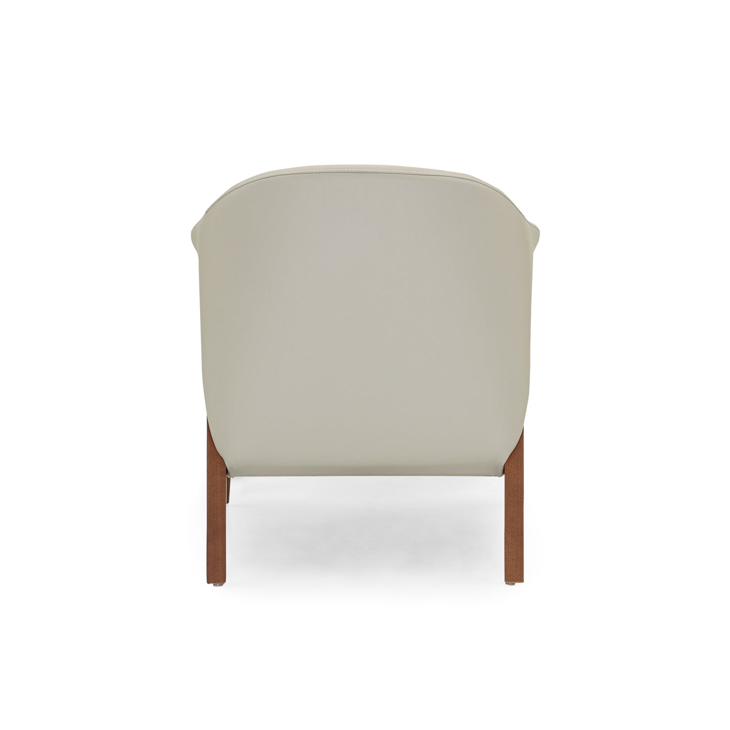 OSA Armchair in Walnut and Cream leather