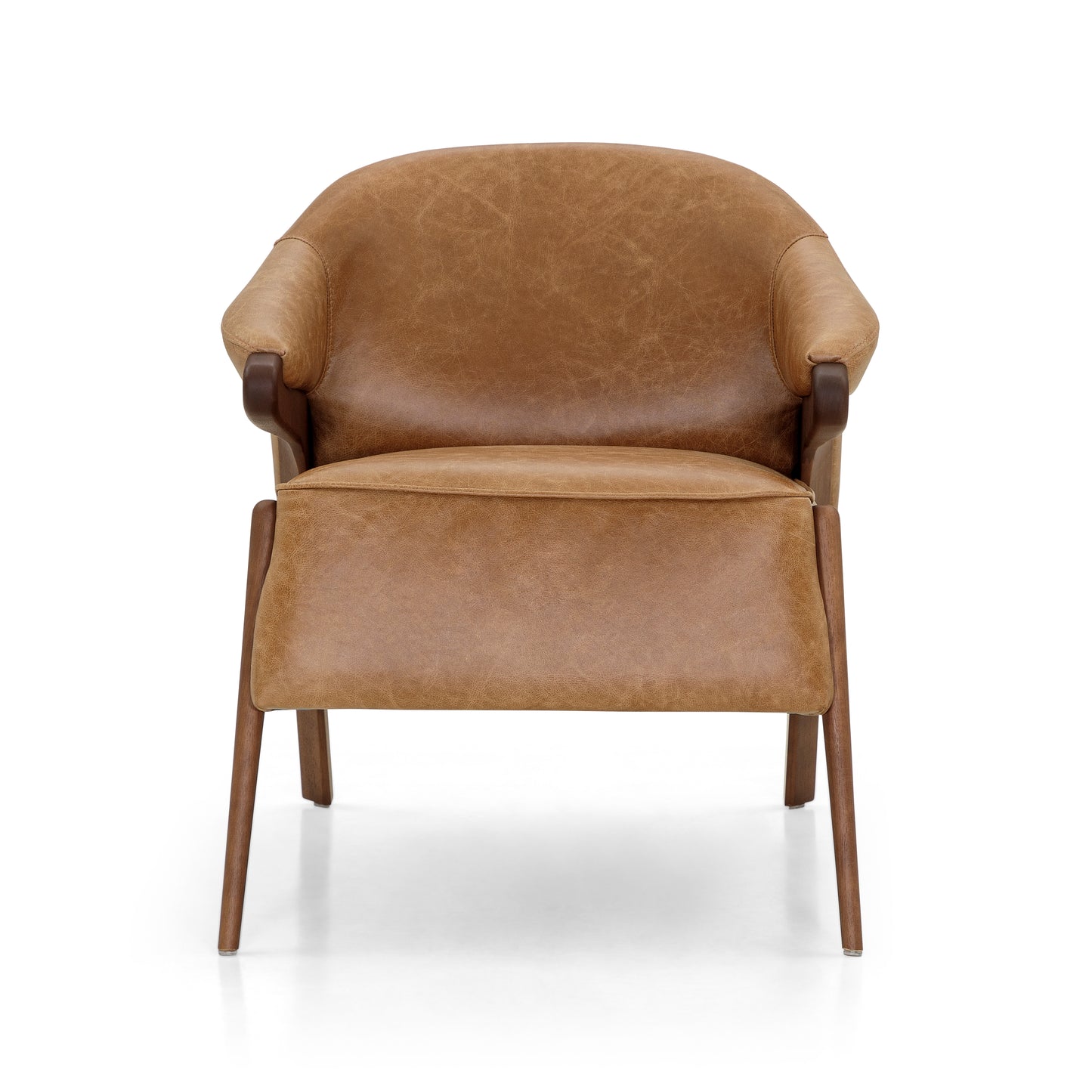 OSA Armchair in Walnut and Caramel leather