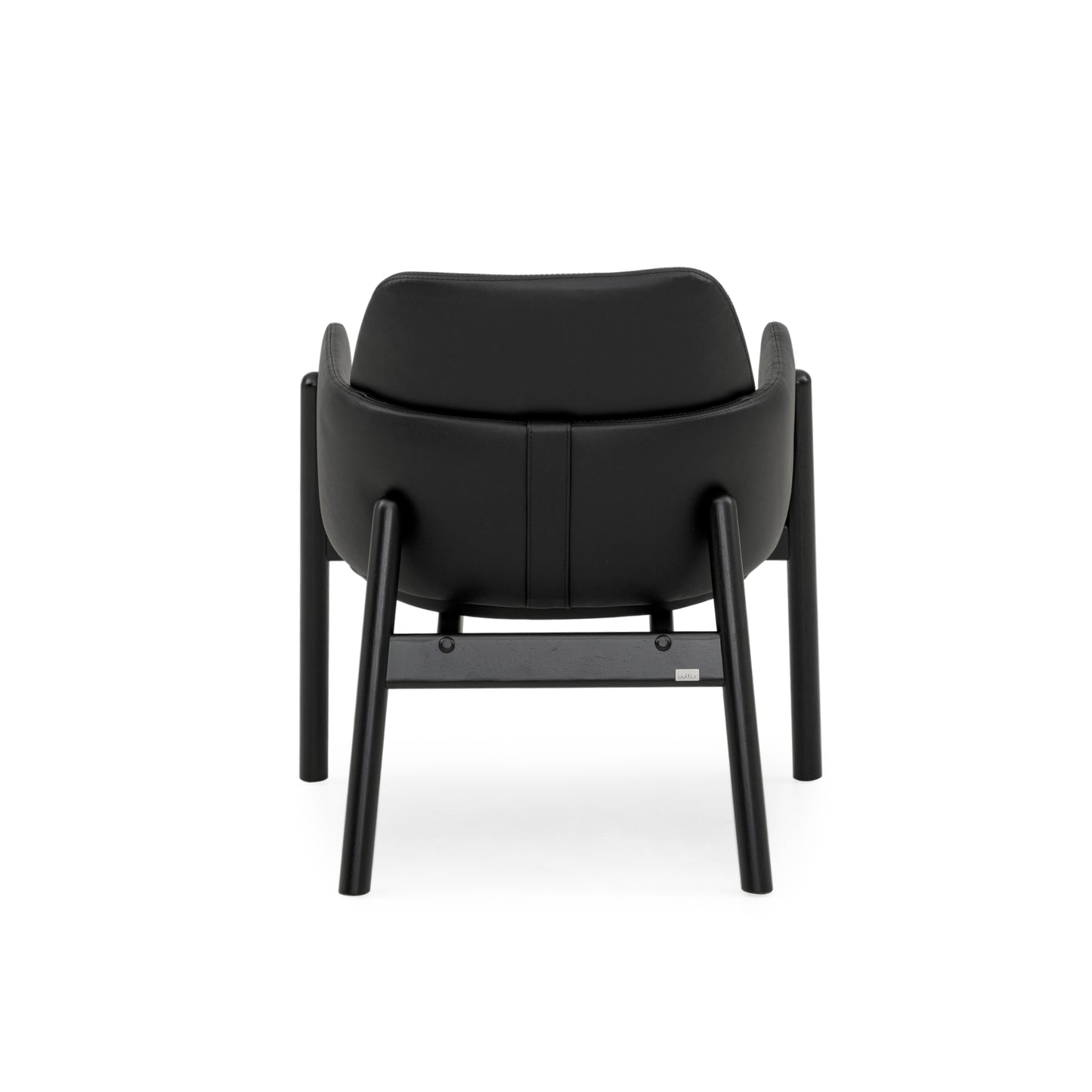 ABOVE Armchair in Black finish and Black leather