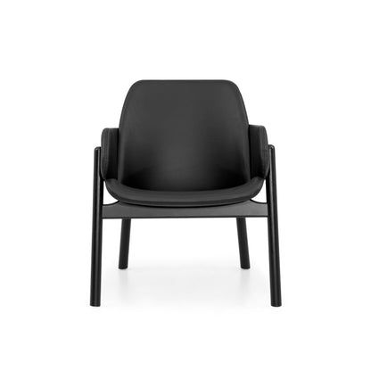 ABOVE Armchair in Black finish and Black leather