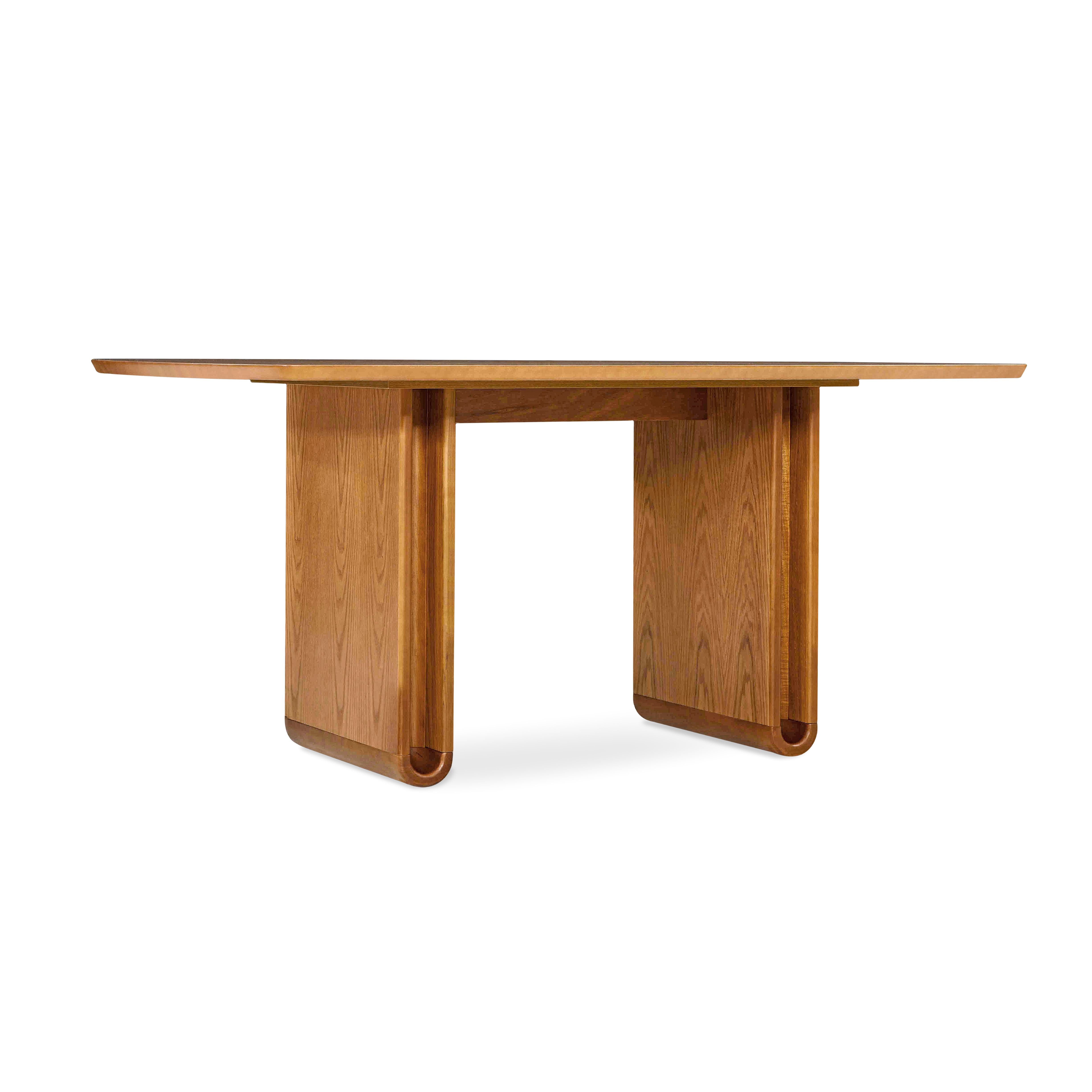 NEON Dining Table 67" in Almond Oak
