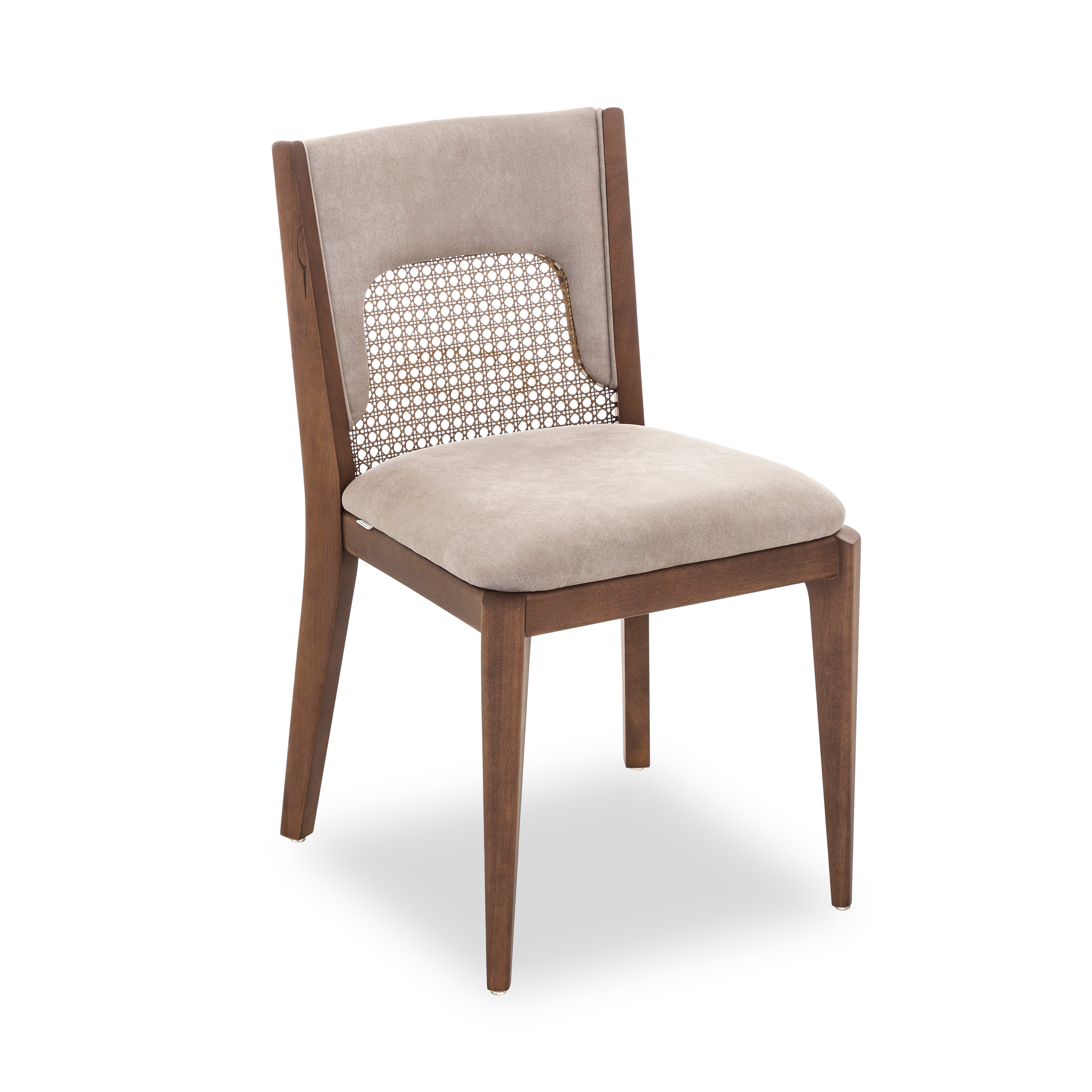 Uultis ZANI Dining Chair MH9431 149-Walnut A-2539 Walnut Cane
