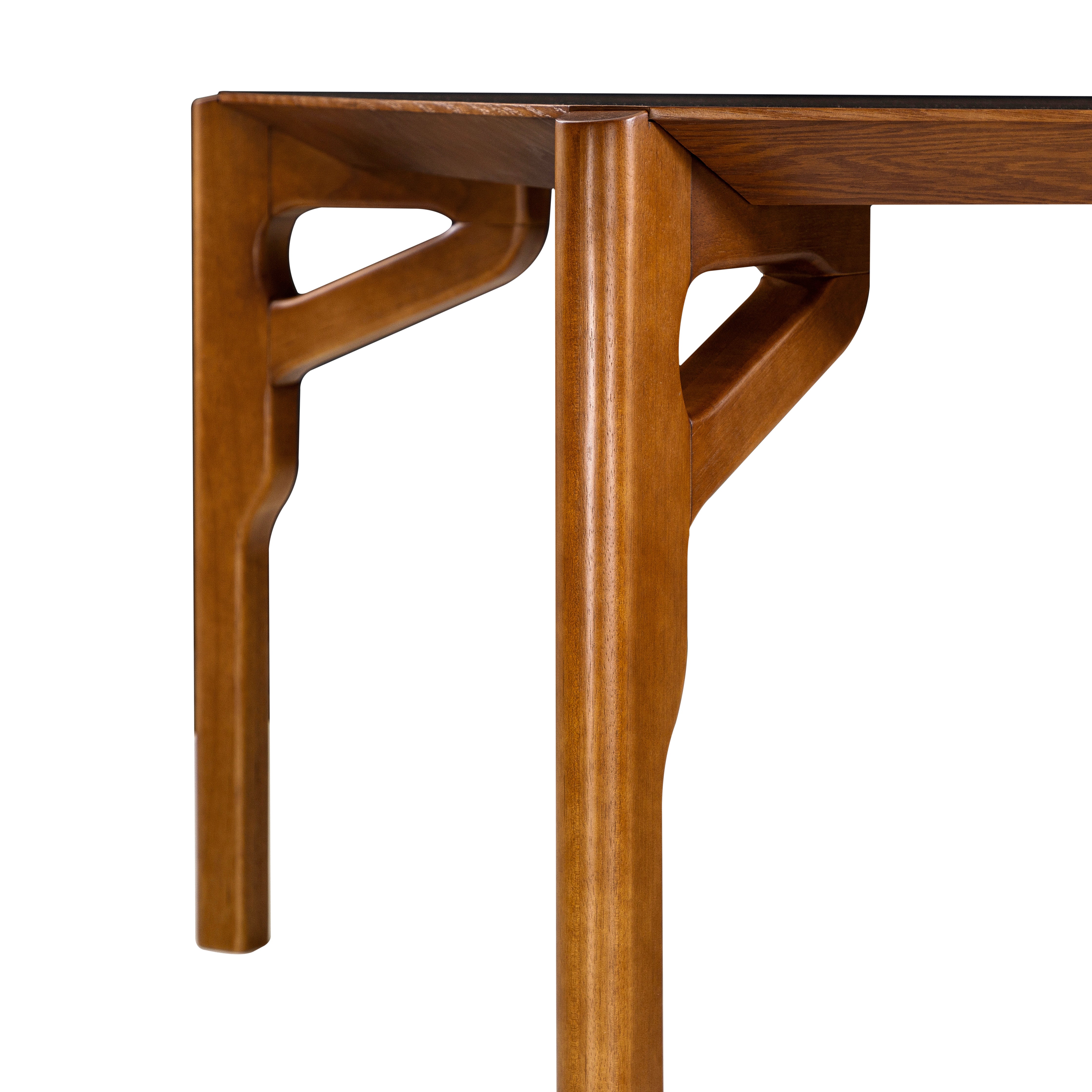 HAWK Dining Table in Almond Oak 87"