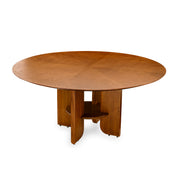 MOON Dining Table in Almond Oak 63"