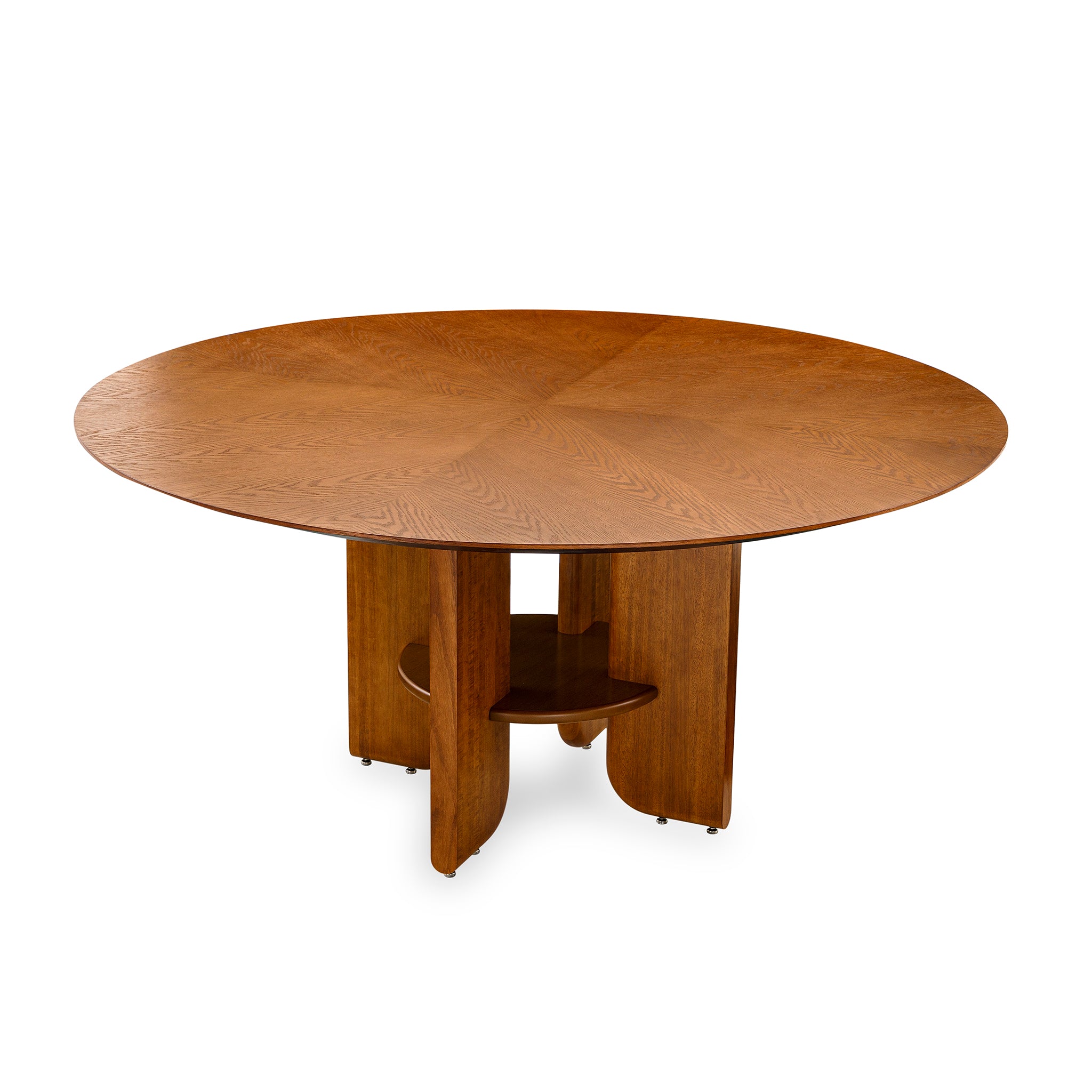 MOON Dining Table in Almond Oak 63"