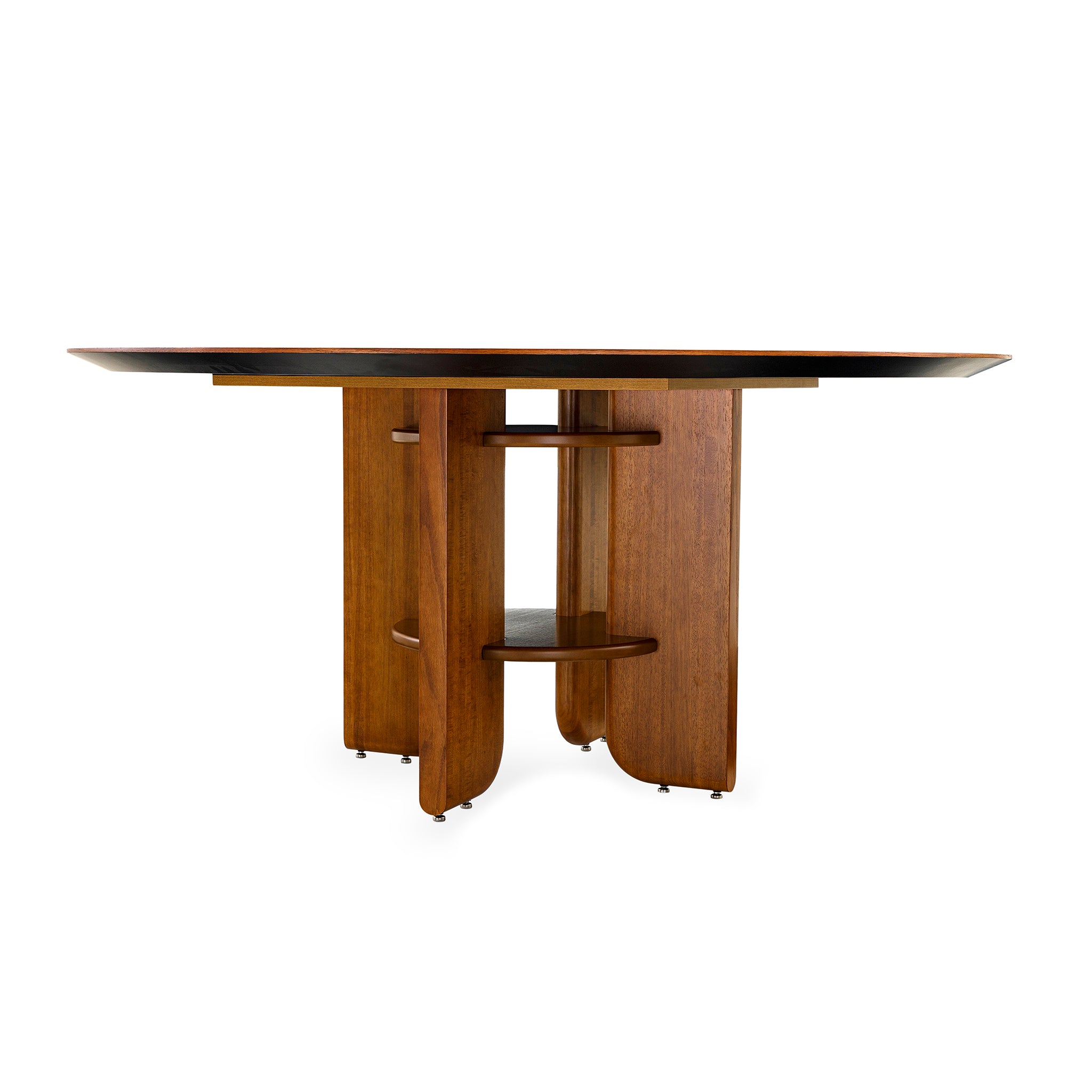 MOON Dining Table in Almond Oak 63"