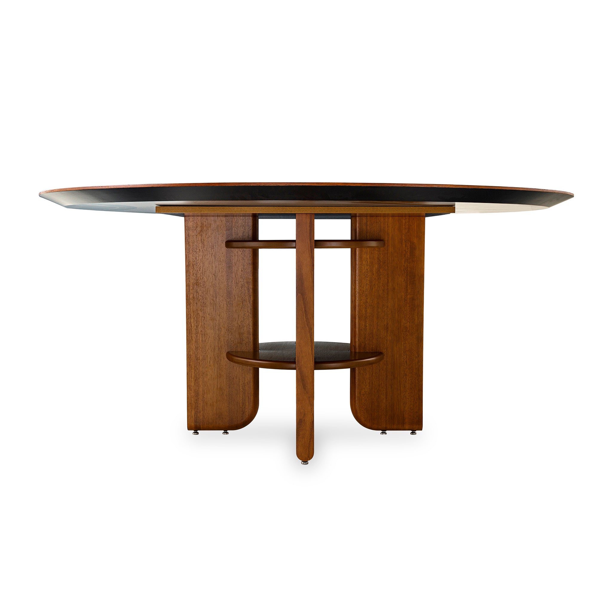 MOON Dining Table in Almond Oak 63"