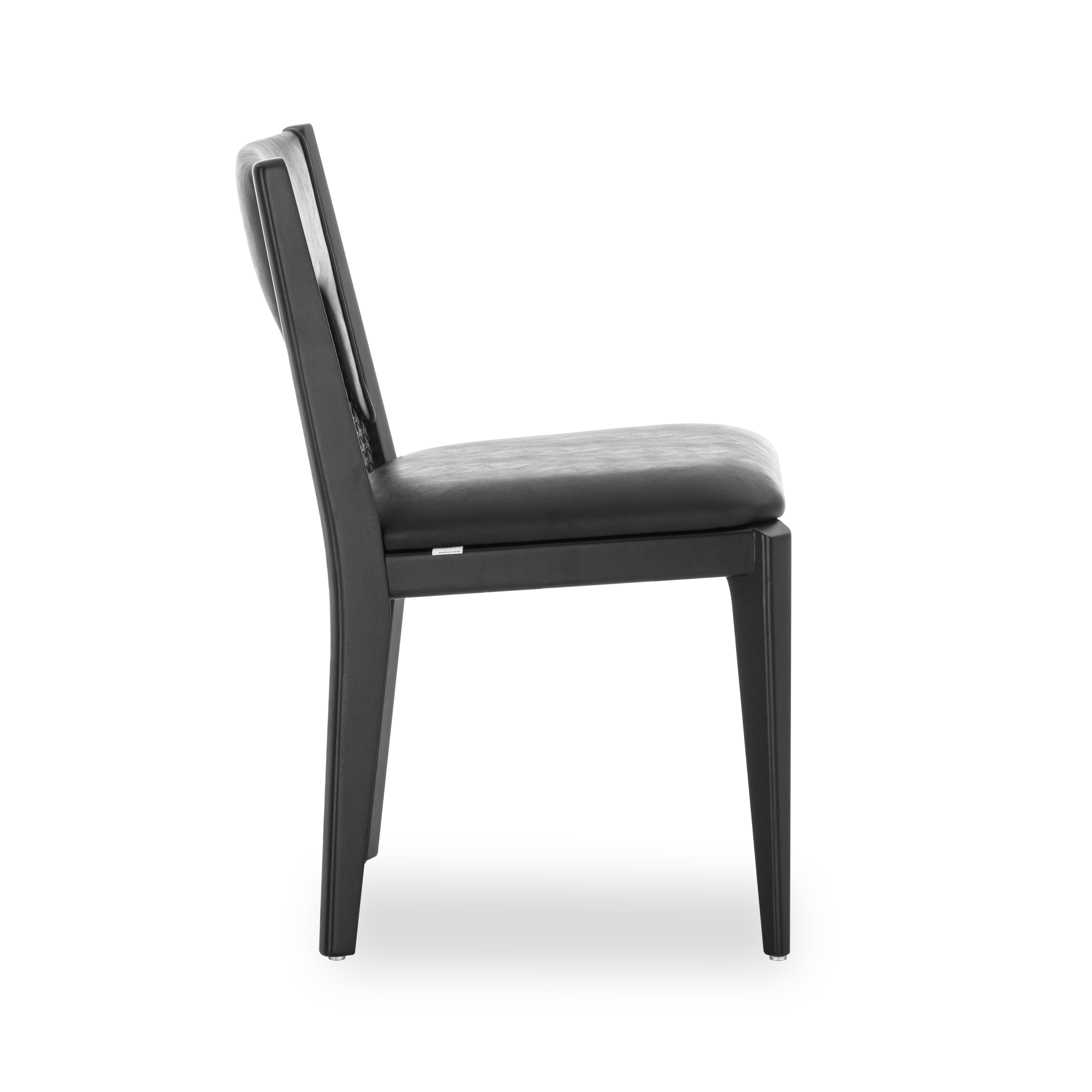 Uultis ZANI Dining Chair MH9431 077-Black A-2532 Mixed Cane