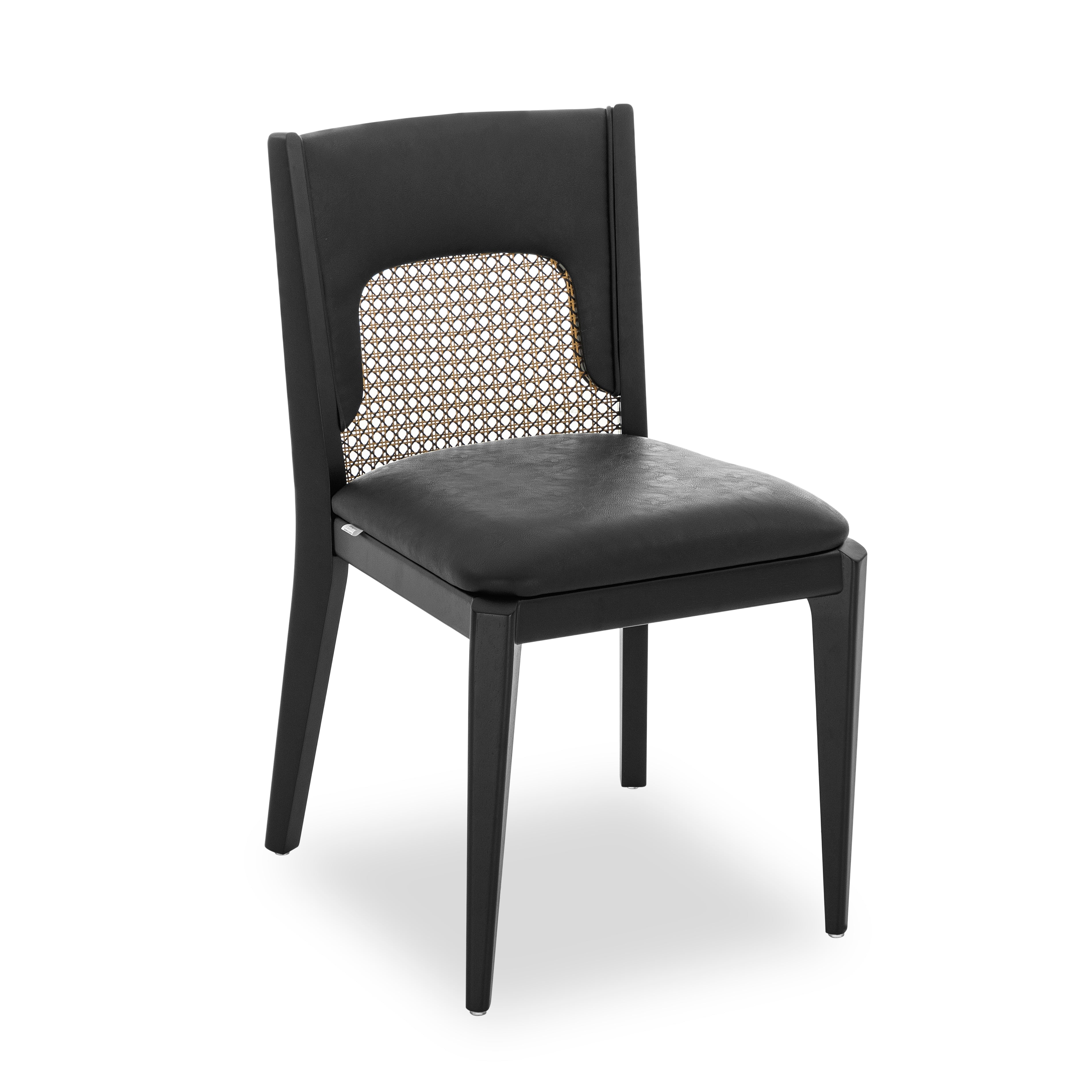 Uultis ZANI Dining Chair MH9431 077-Black A-2532 Mixed Cane
