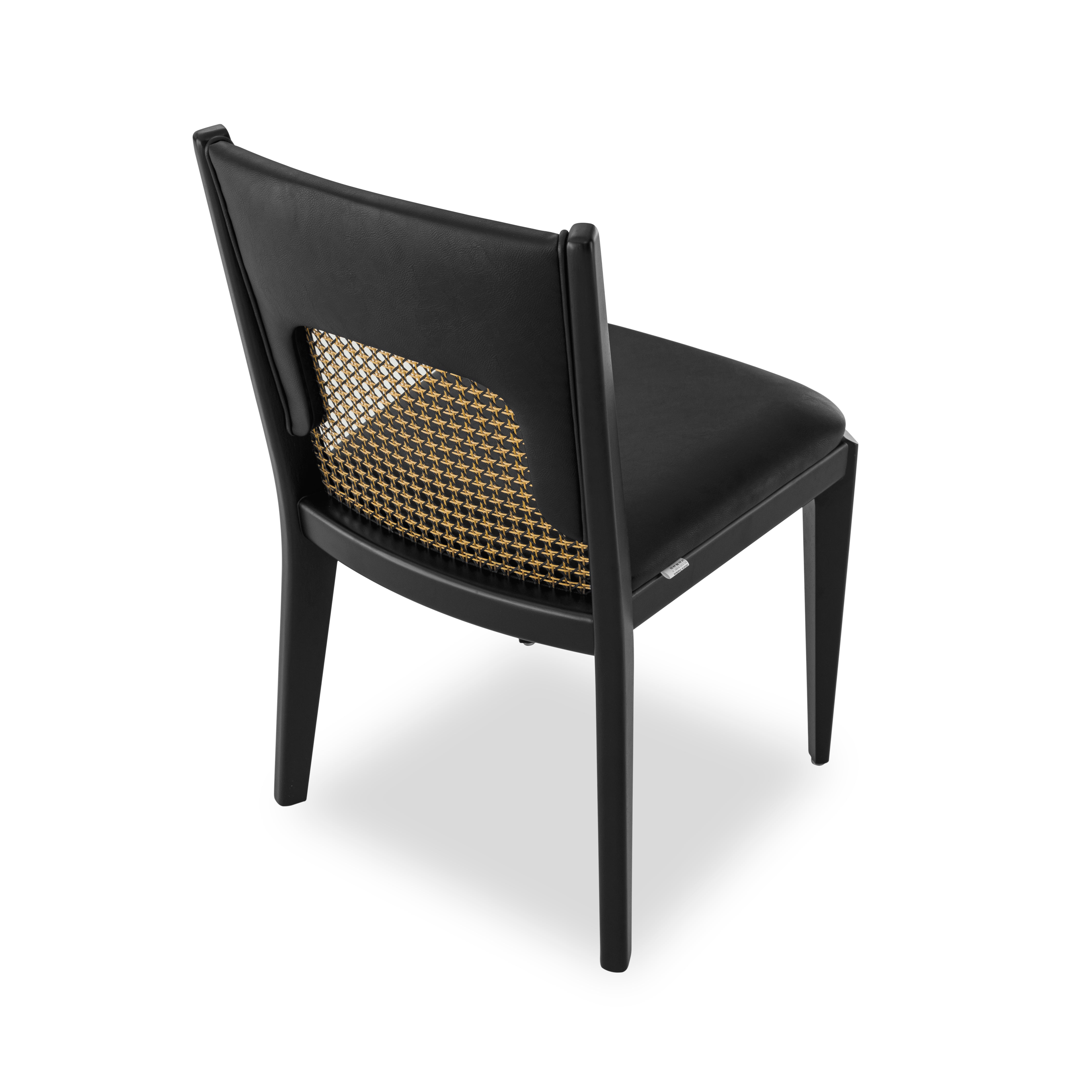 Uultis ZANI Dining Chair MH9431 077-Black A-2532 Mixed Cane