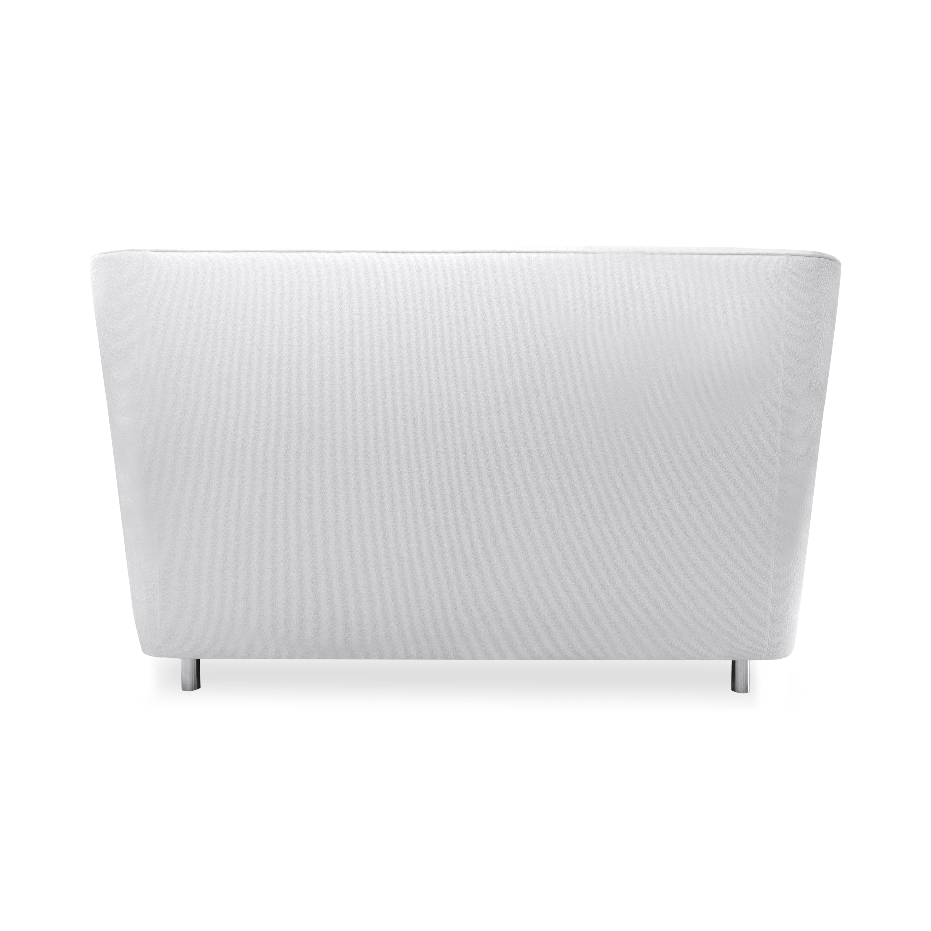 MUSA Queen Bed in Ivory fabric