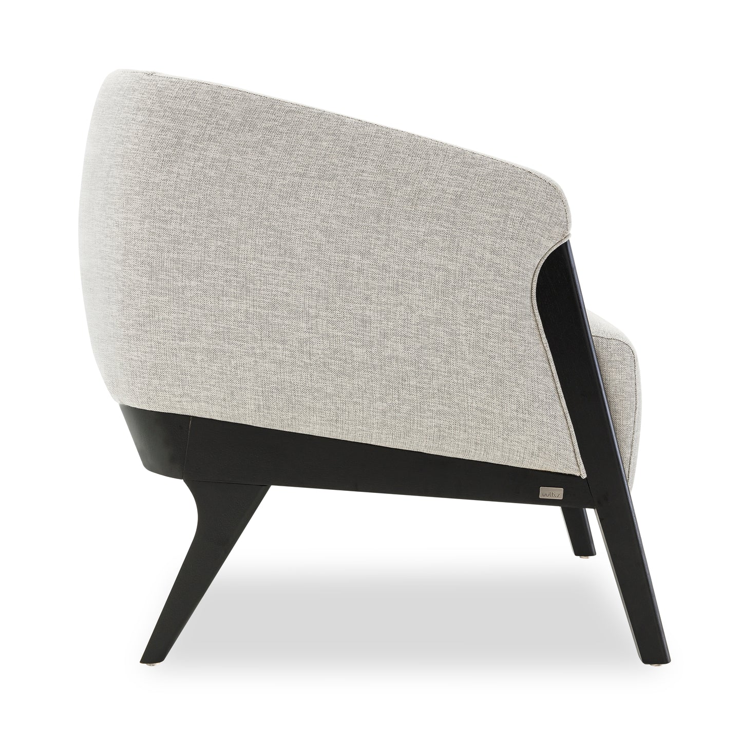 ABRA Armchair in Black and Black and White fabric