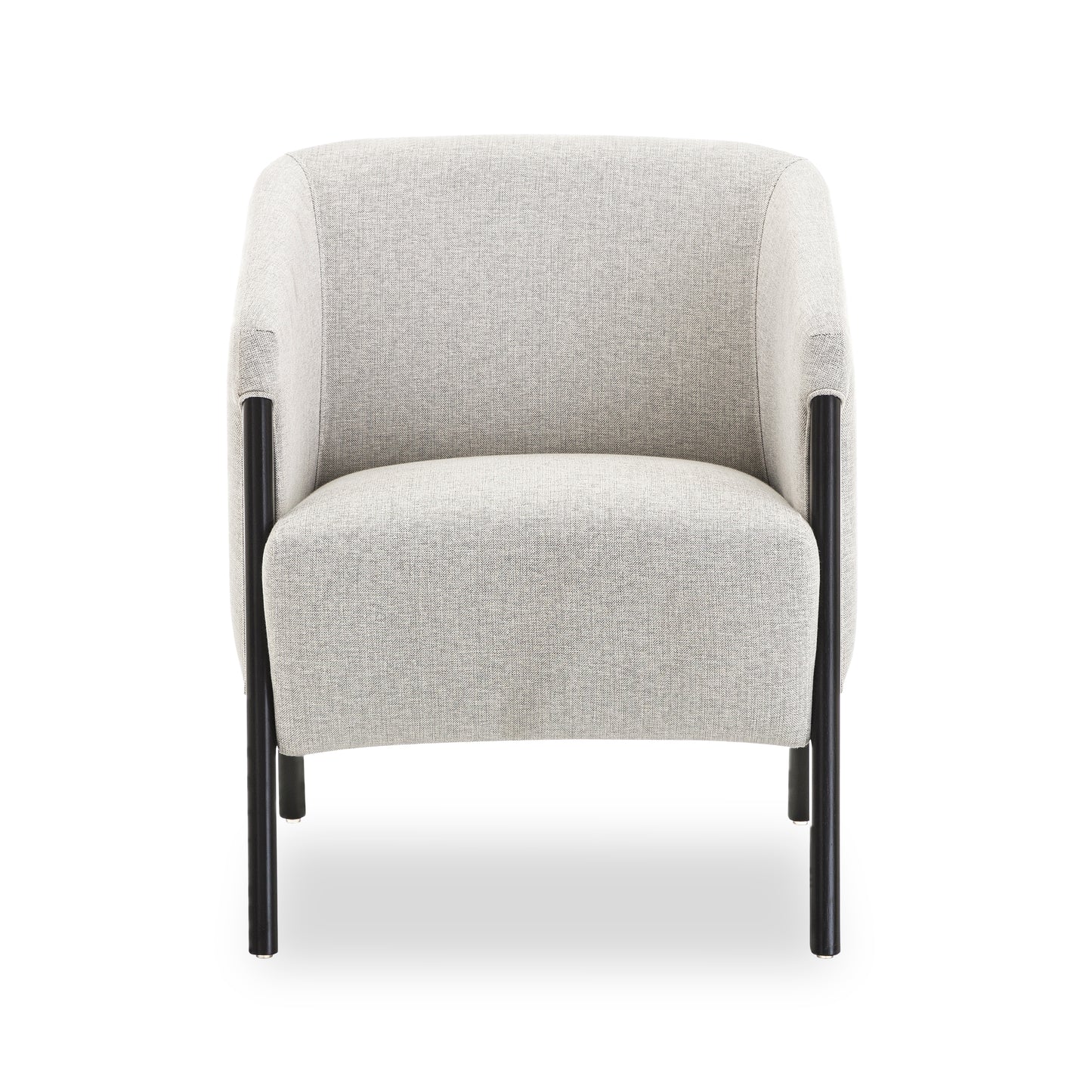 ABRA Armchair in Black and Black and White fabric