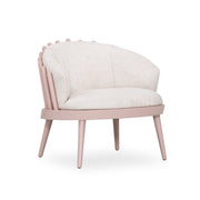 FANE Armchair in Quartz and Ivory fabric