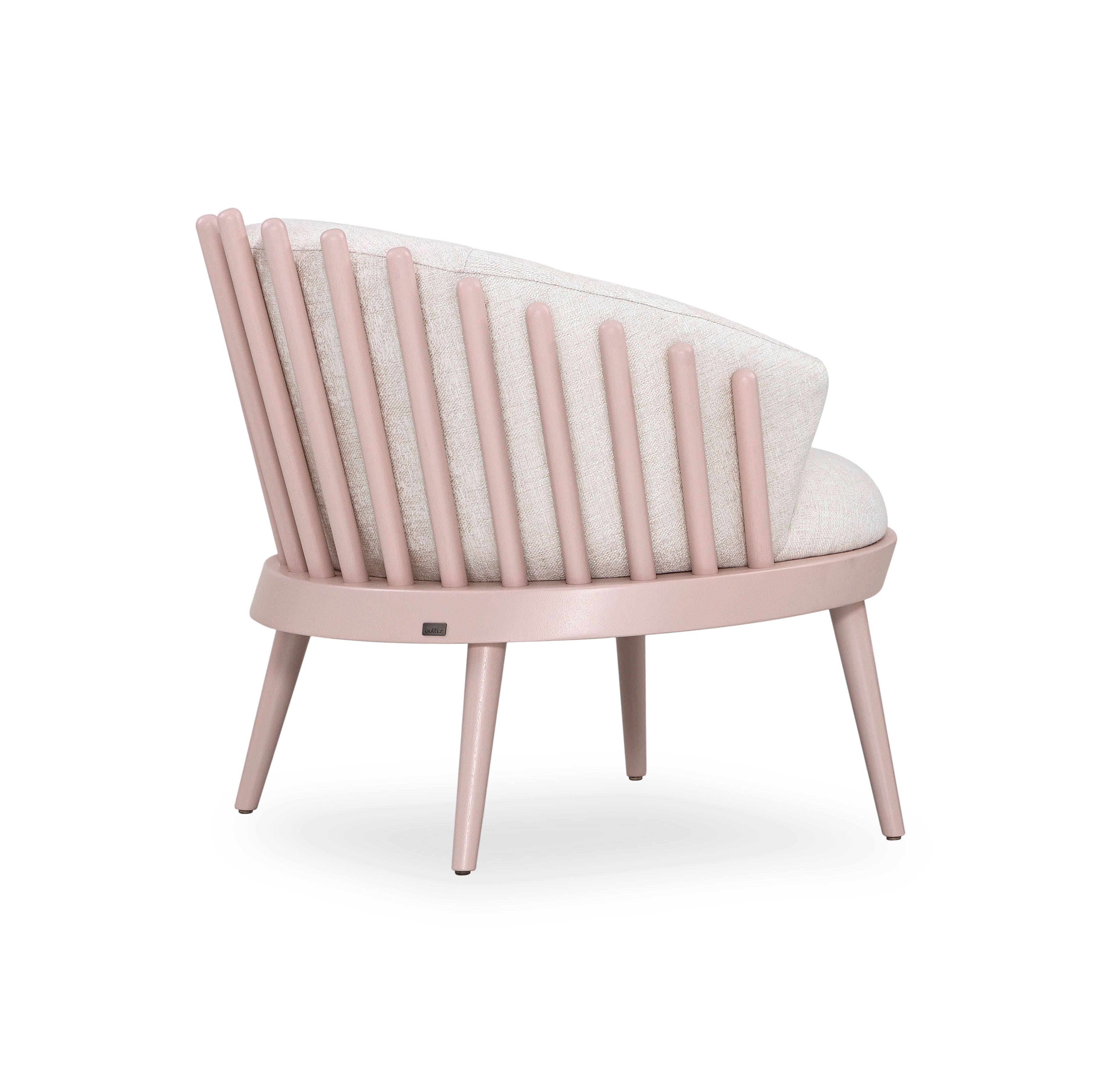 FANE Armchair in Quartz and Ivory fabric