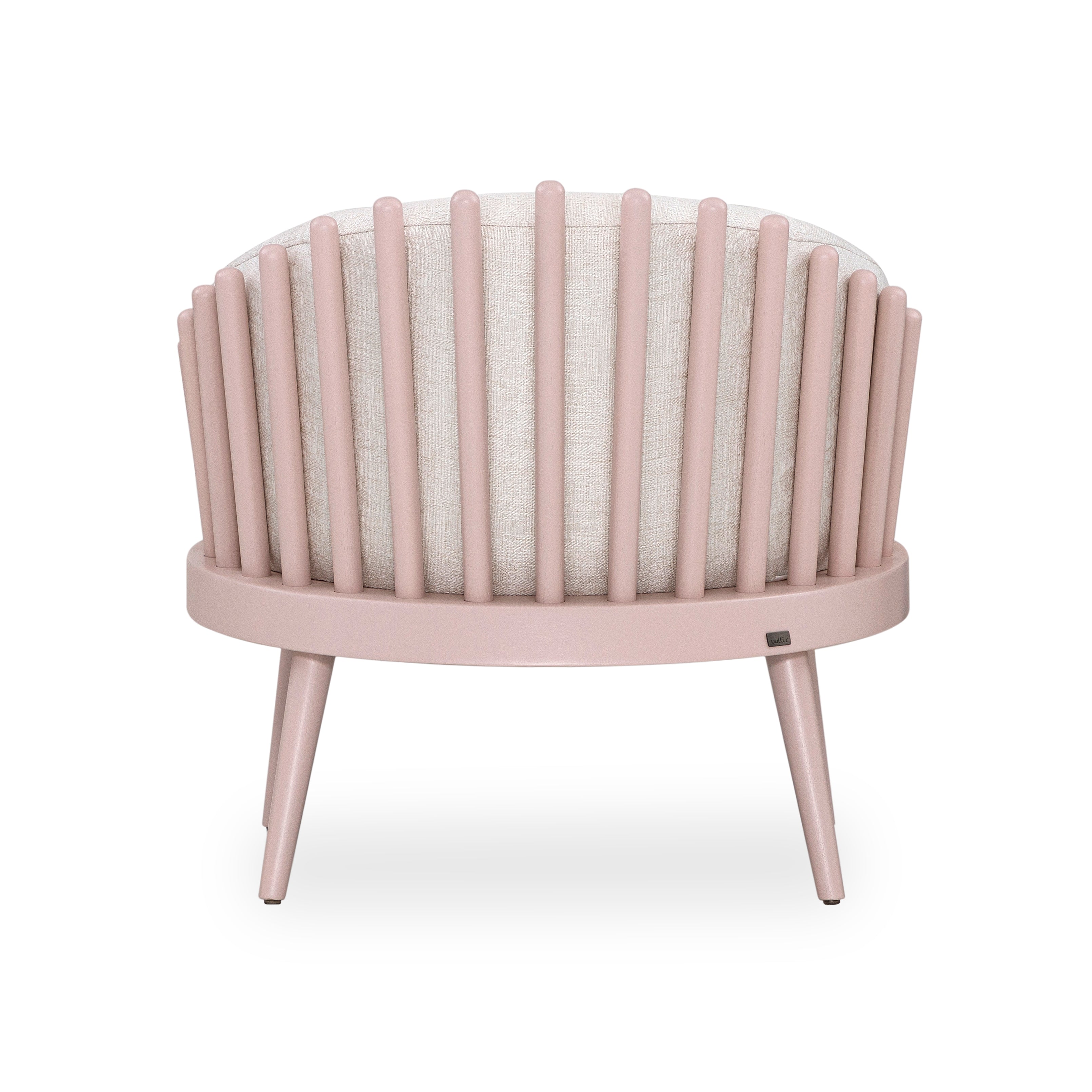 FANE Armchair in Quartz and Ivory fabric
