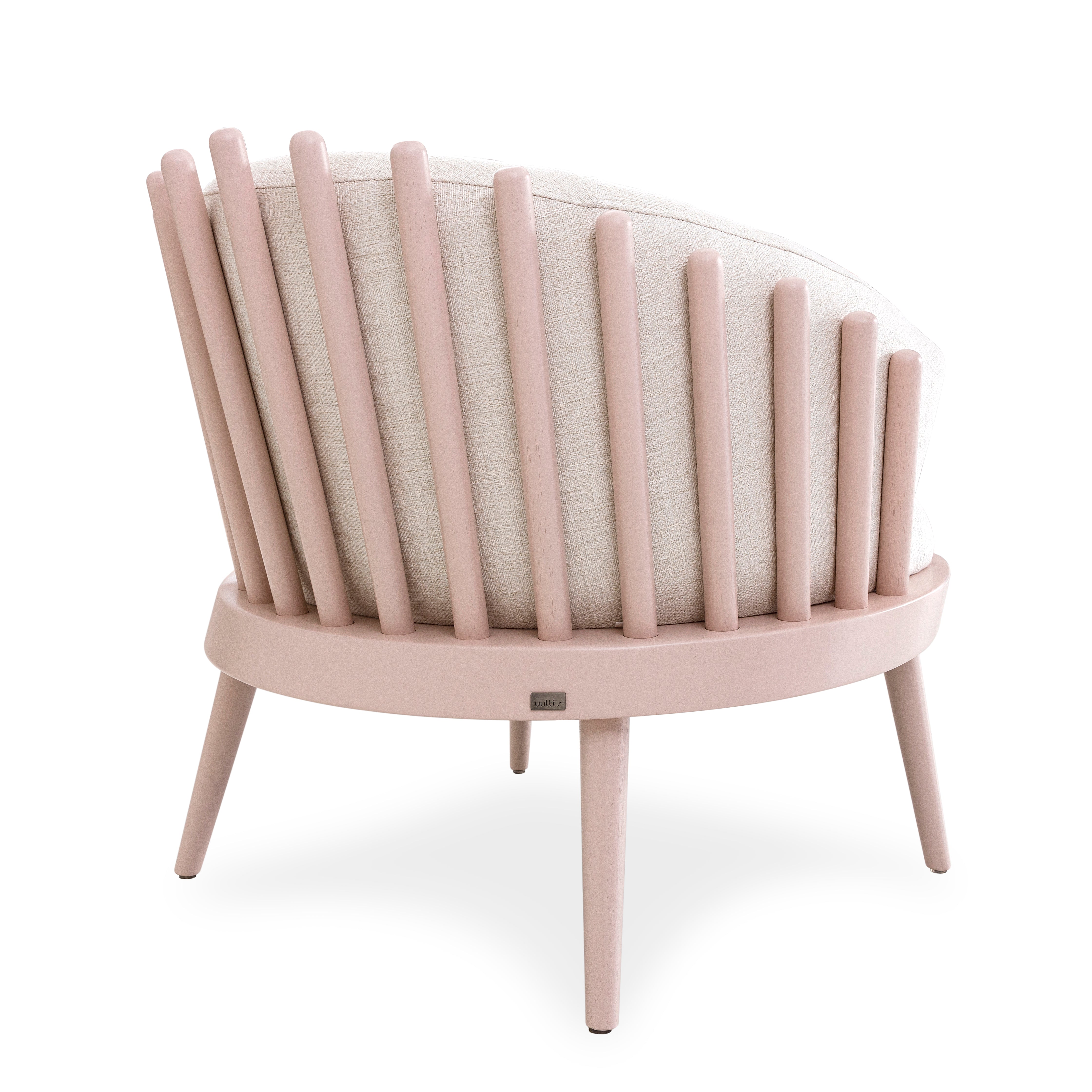 FANE Armchair in Quartz and Ivory fabric