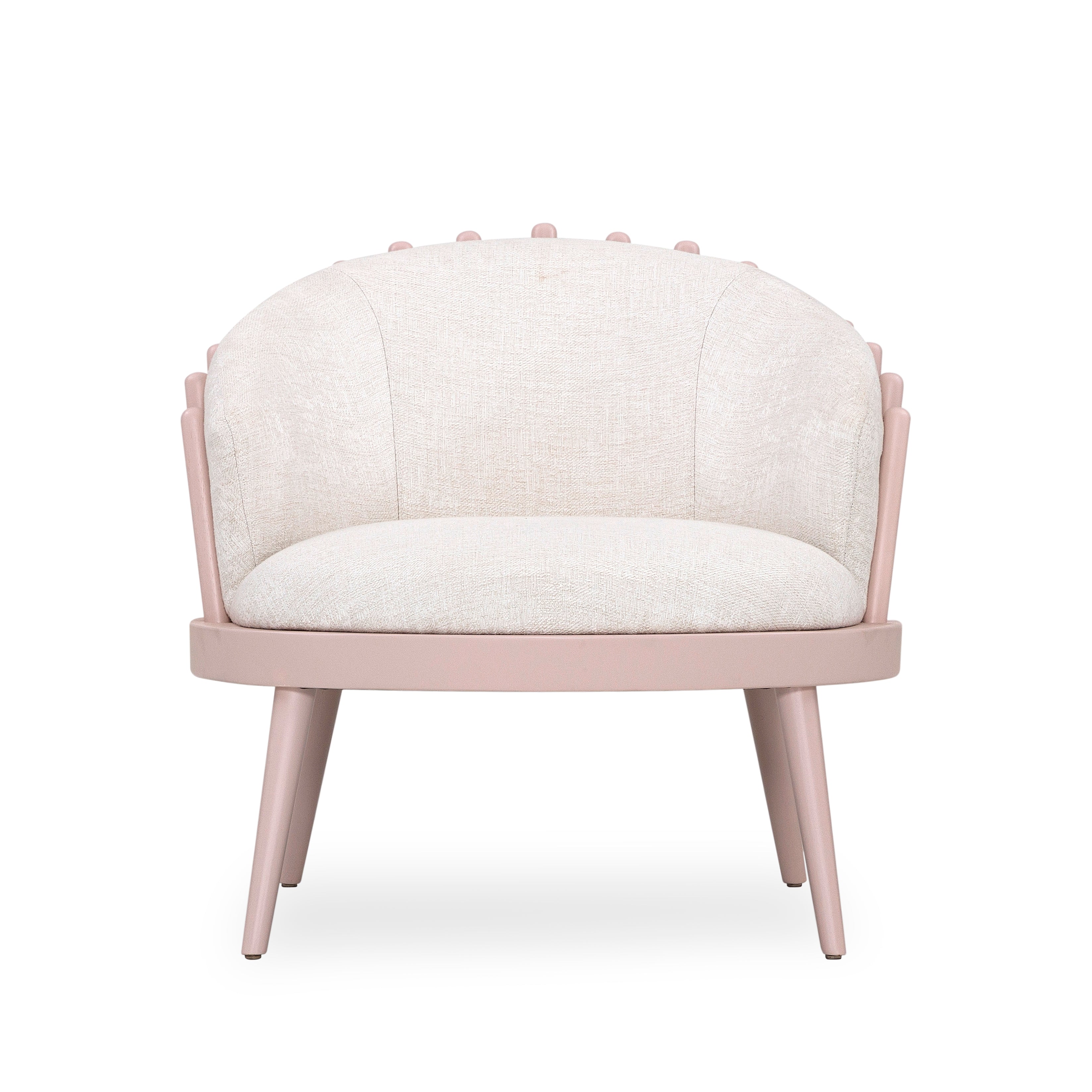 FANE Armchair in Quartz and Ivory fabric
