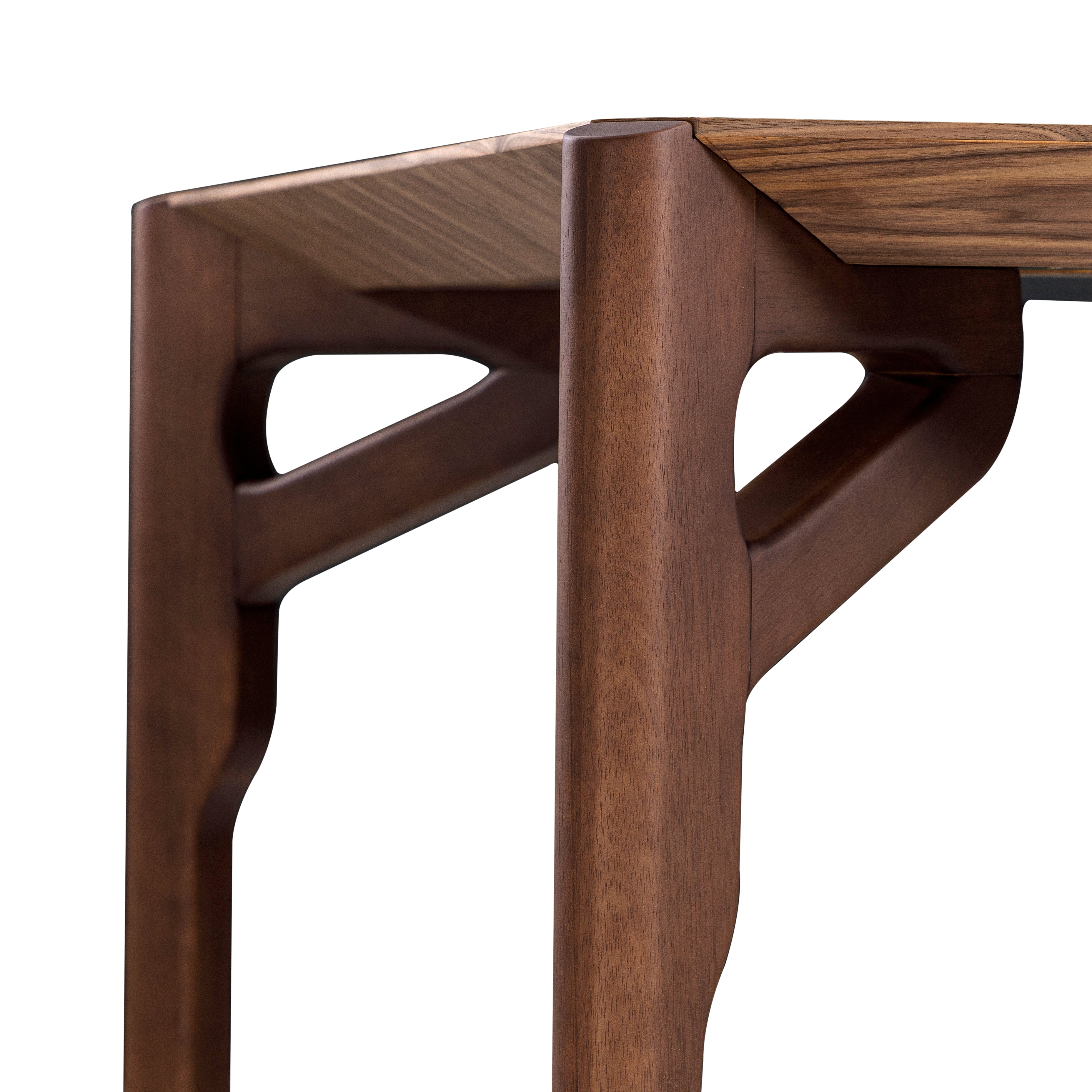 HAWK Dining Table in Walnut  71"