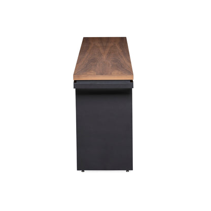 SQUARE Console Table 98" in Walnut and Black