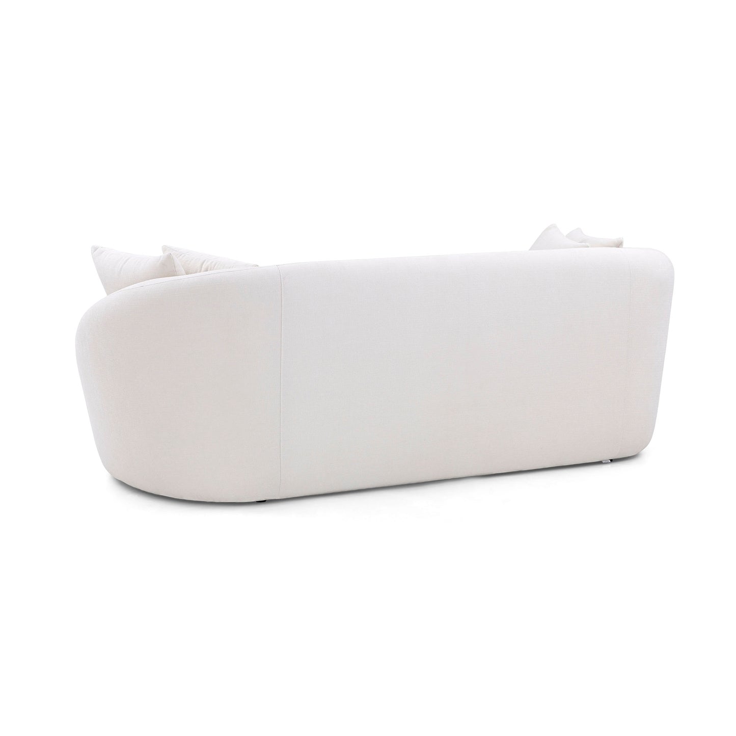 BOWED 3 Seats Sofa in Ivory fabric