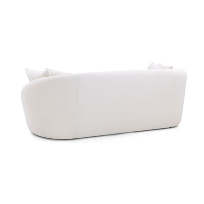 BOWED 3 Seats Sofa in Ivory fabric