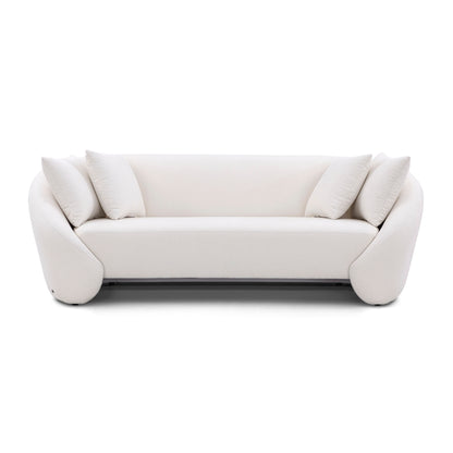 BOWED 3 Seats Sofa in Ivory fabric