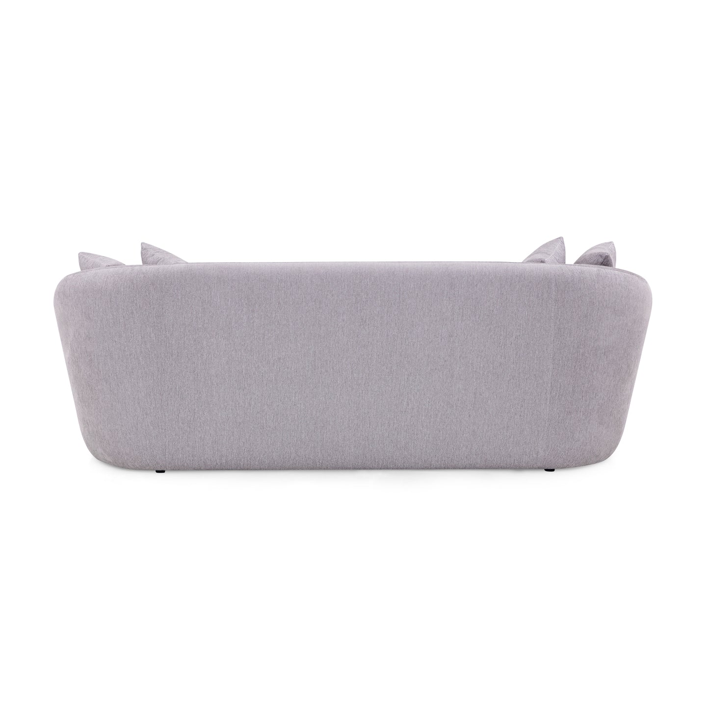 BOWED 3 Seats Sofa in Gray Fabric