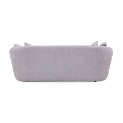 BOWED 3 Seats Sofa in Gray Fabric