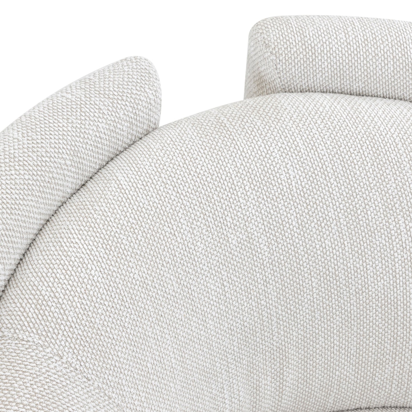 LIRIO Swivel Chair in Ivory Fabric