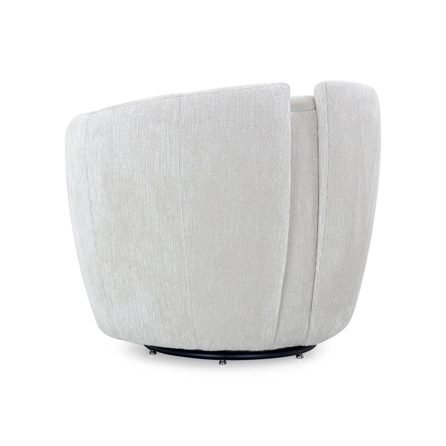 LIRIO Swivel Chair in Ivory Fabric