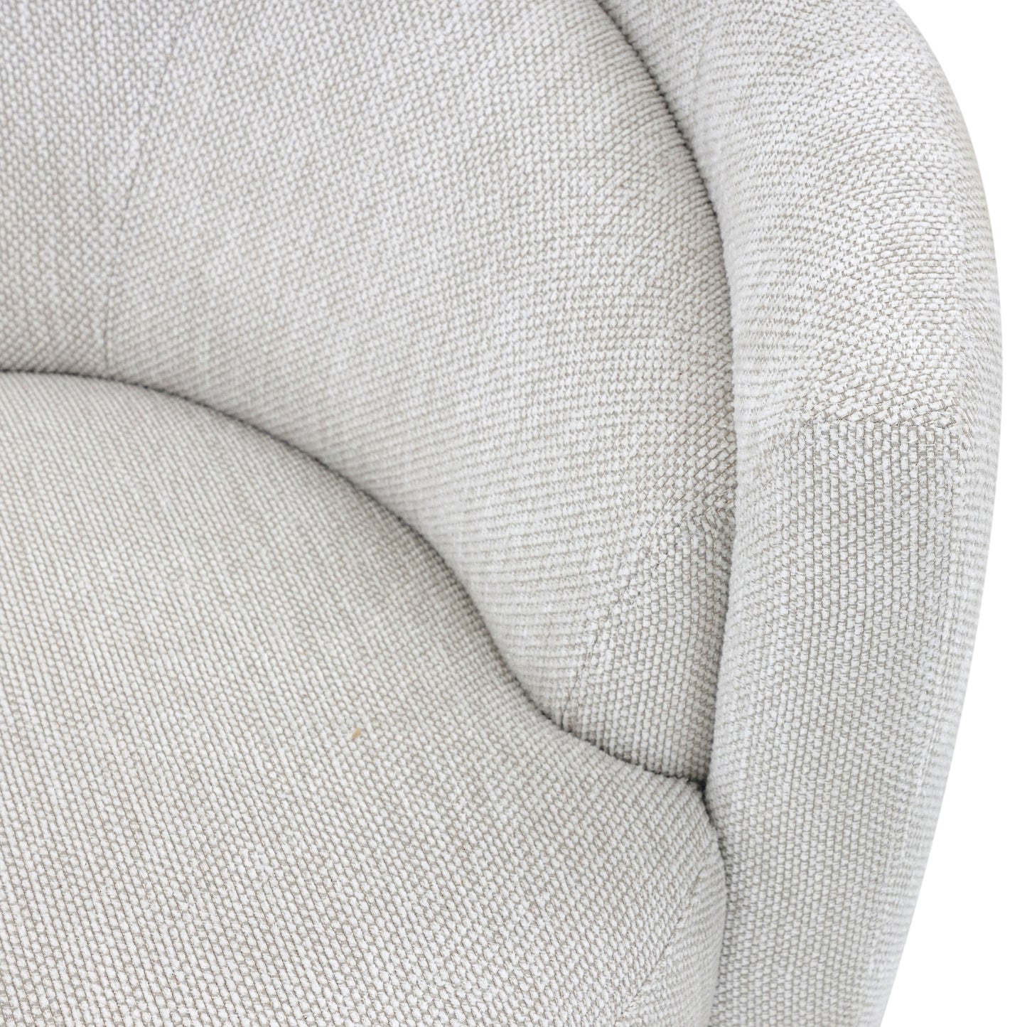 LIRIO Swivel Chair in Ivory Fabric