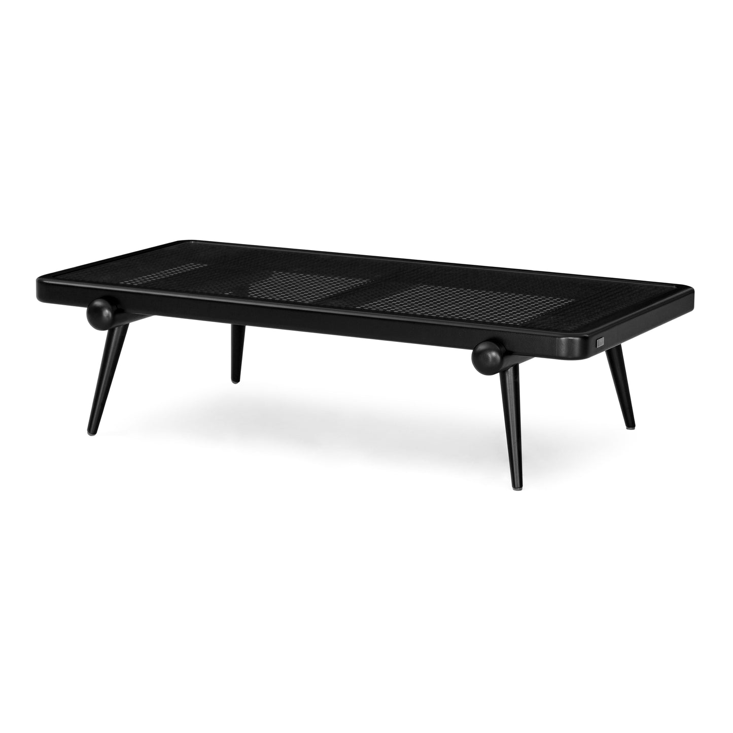 PLOT Coffee table 47" in Black with Black Cane