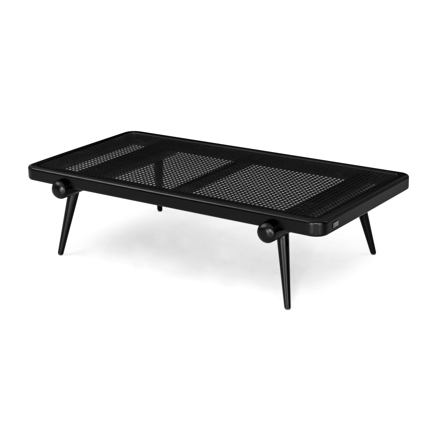 PLOT Coffee table 47" in Black with Black Cane