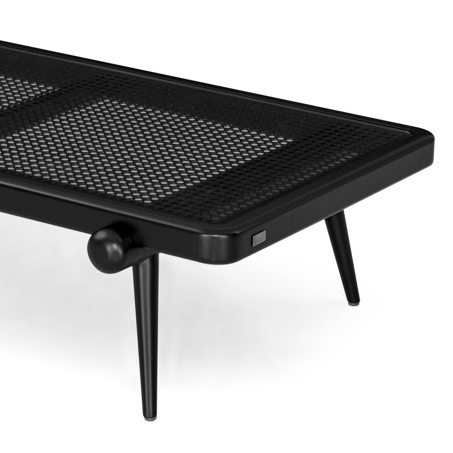 PLOT Coffee table 47" in Black with Black Cane