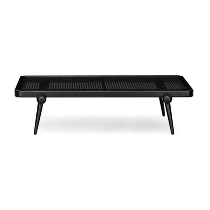 PLOT Coffee table 47" in Black with Black Cane