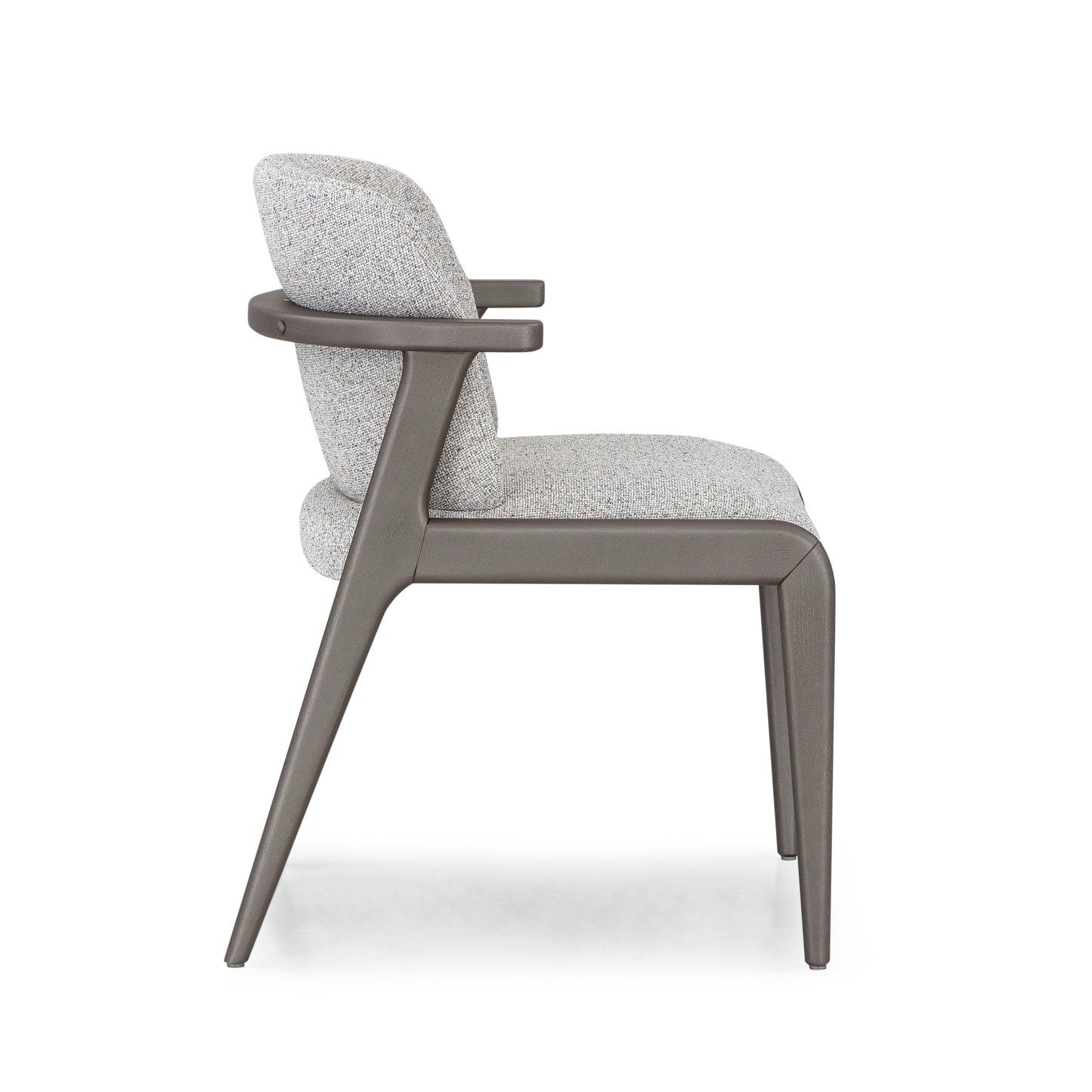 NOWE Dining Chair in Chocolate and Beige fabric