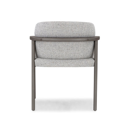 NOWE Dining Chair in Chocolate and Beige fabric