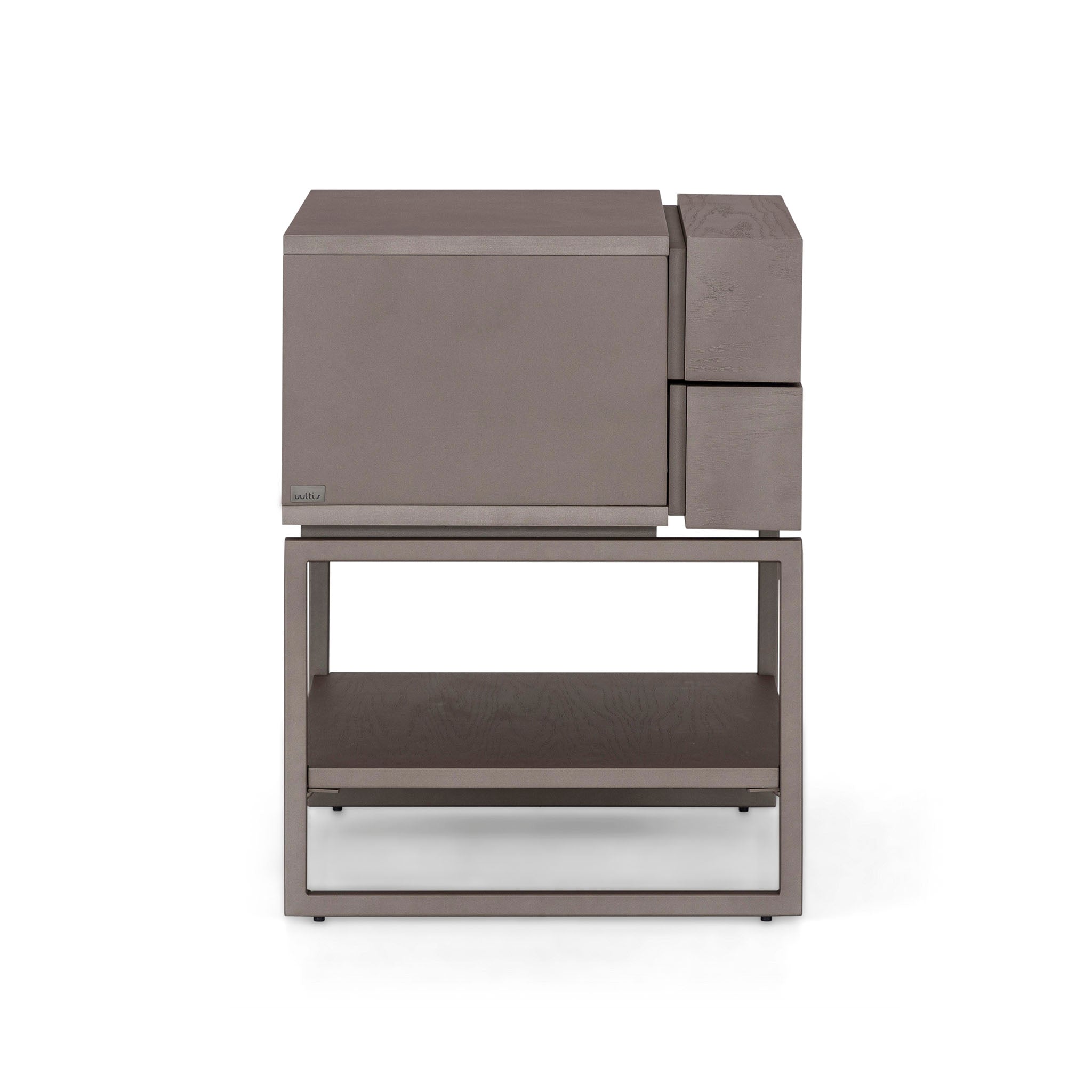TALLO Nightstand 2 drawers in Chocolate with Chocolate