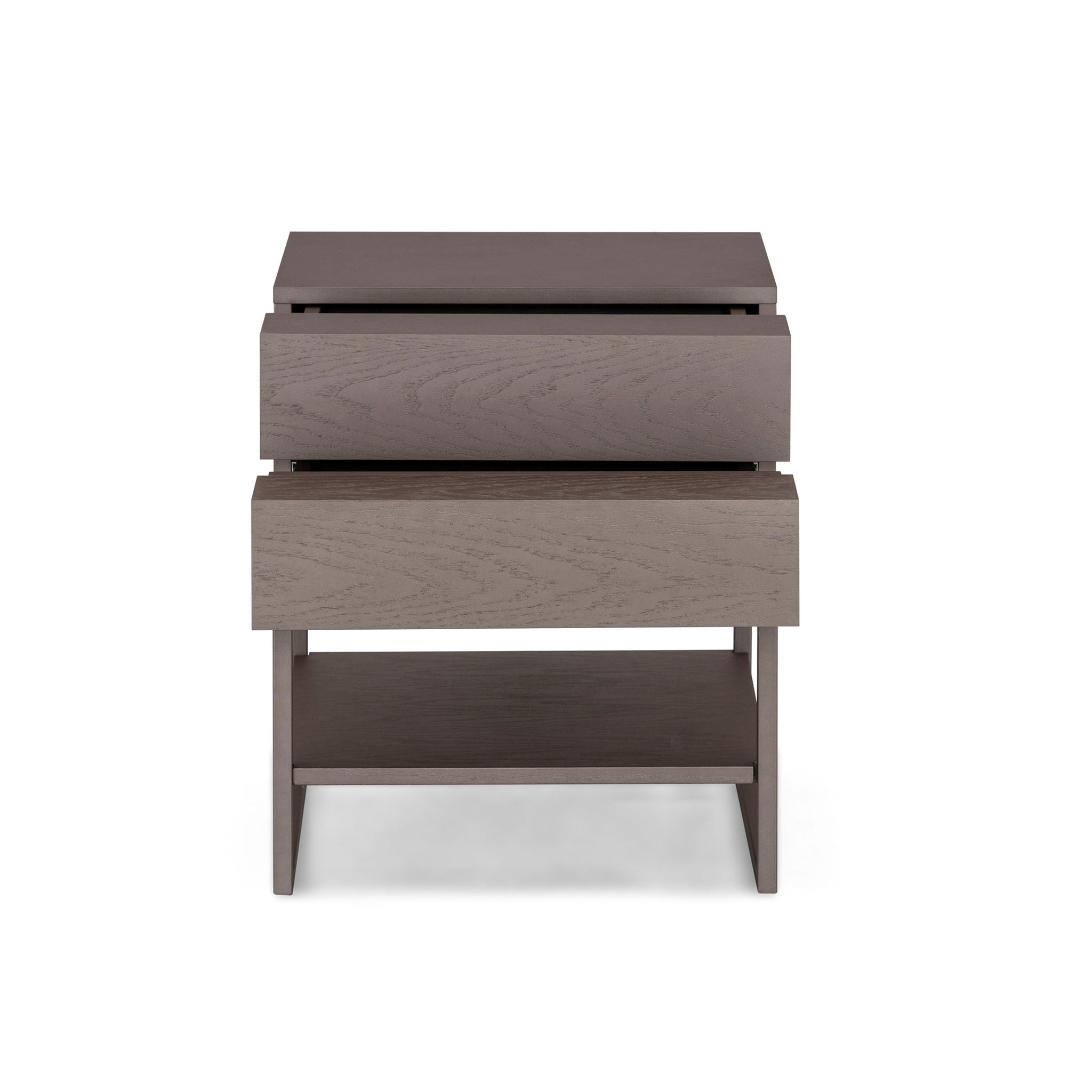 TALLO Nightstand 2 drawers in Chocolate with Chocolate
