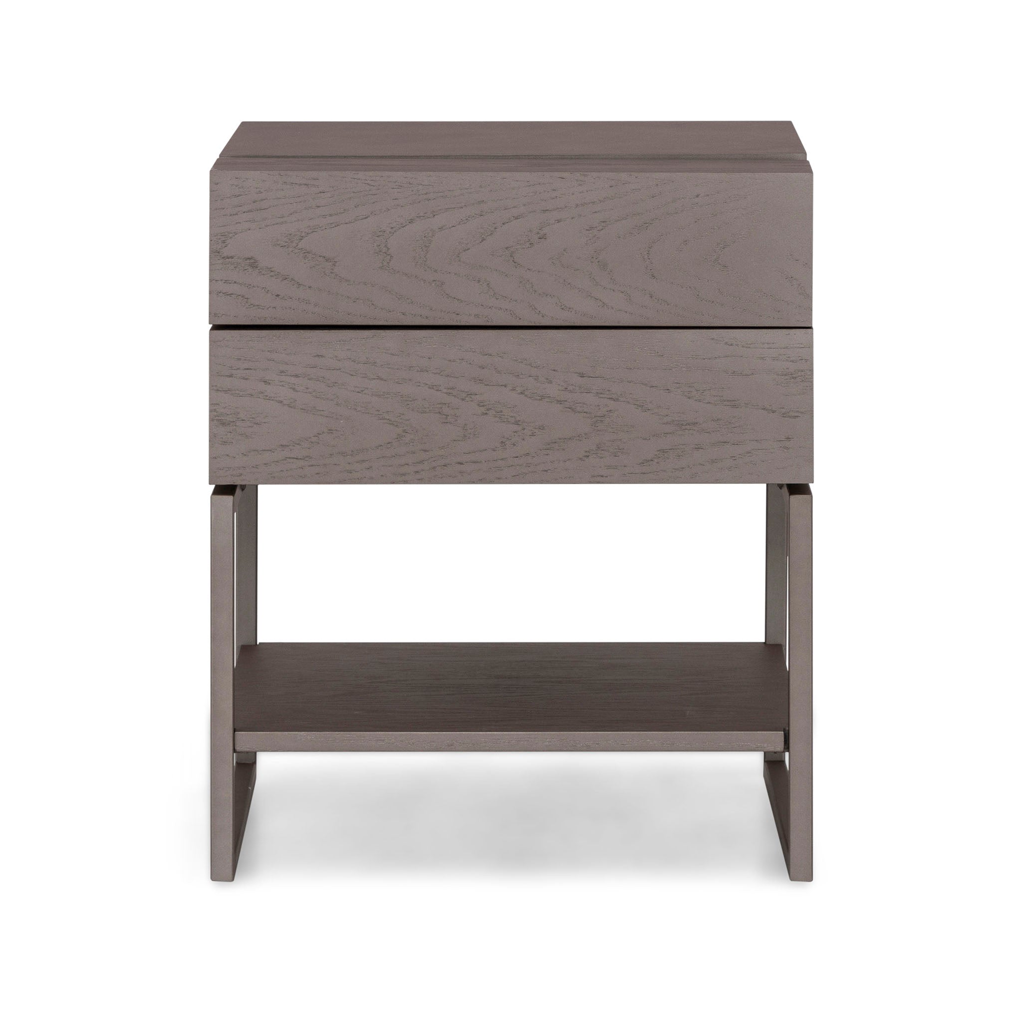 TALLO Nightstand 2 drawers in Chocolate with Chocolate