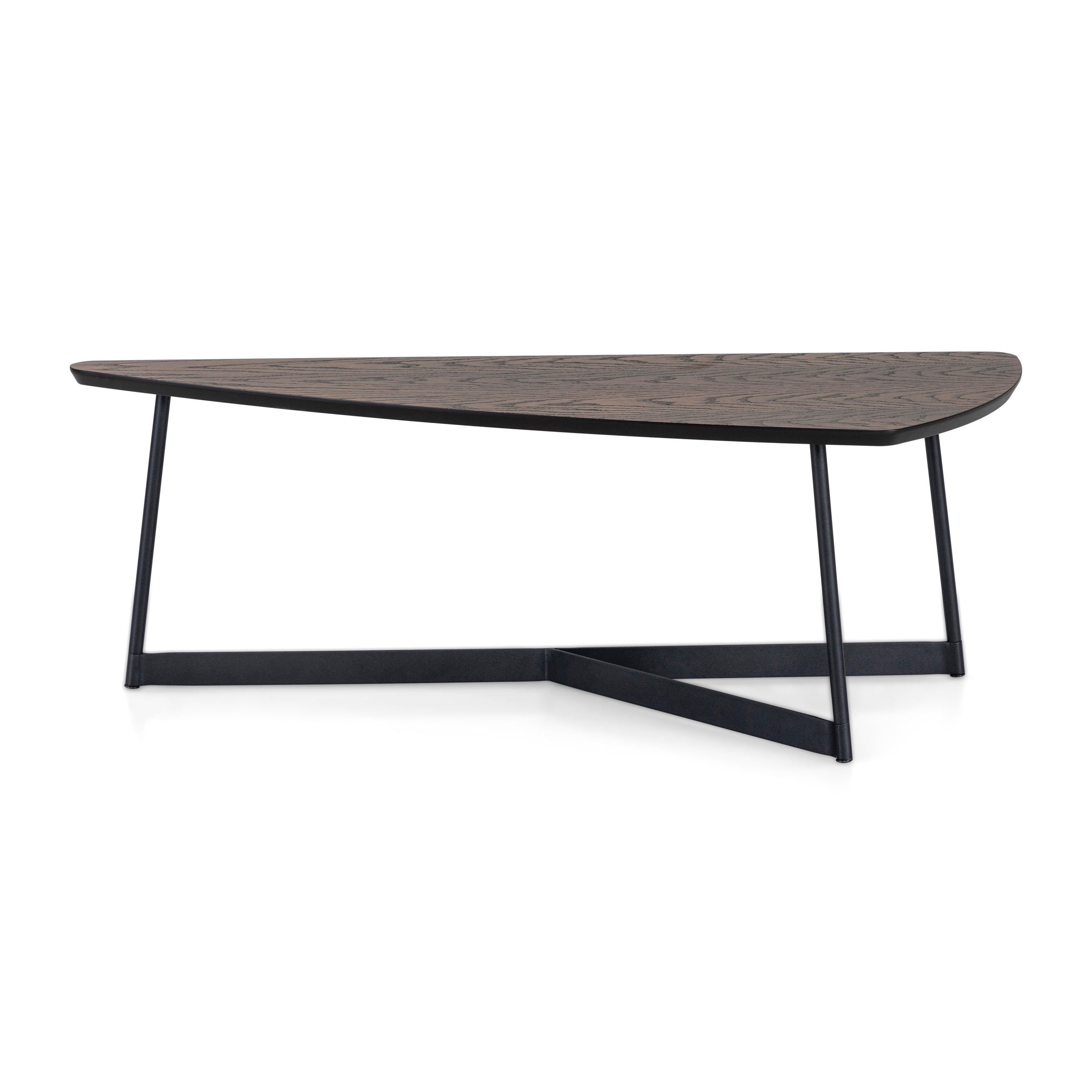 TRIA Coffee Table in Dark Oak and Black 39"